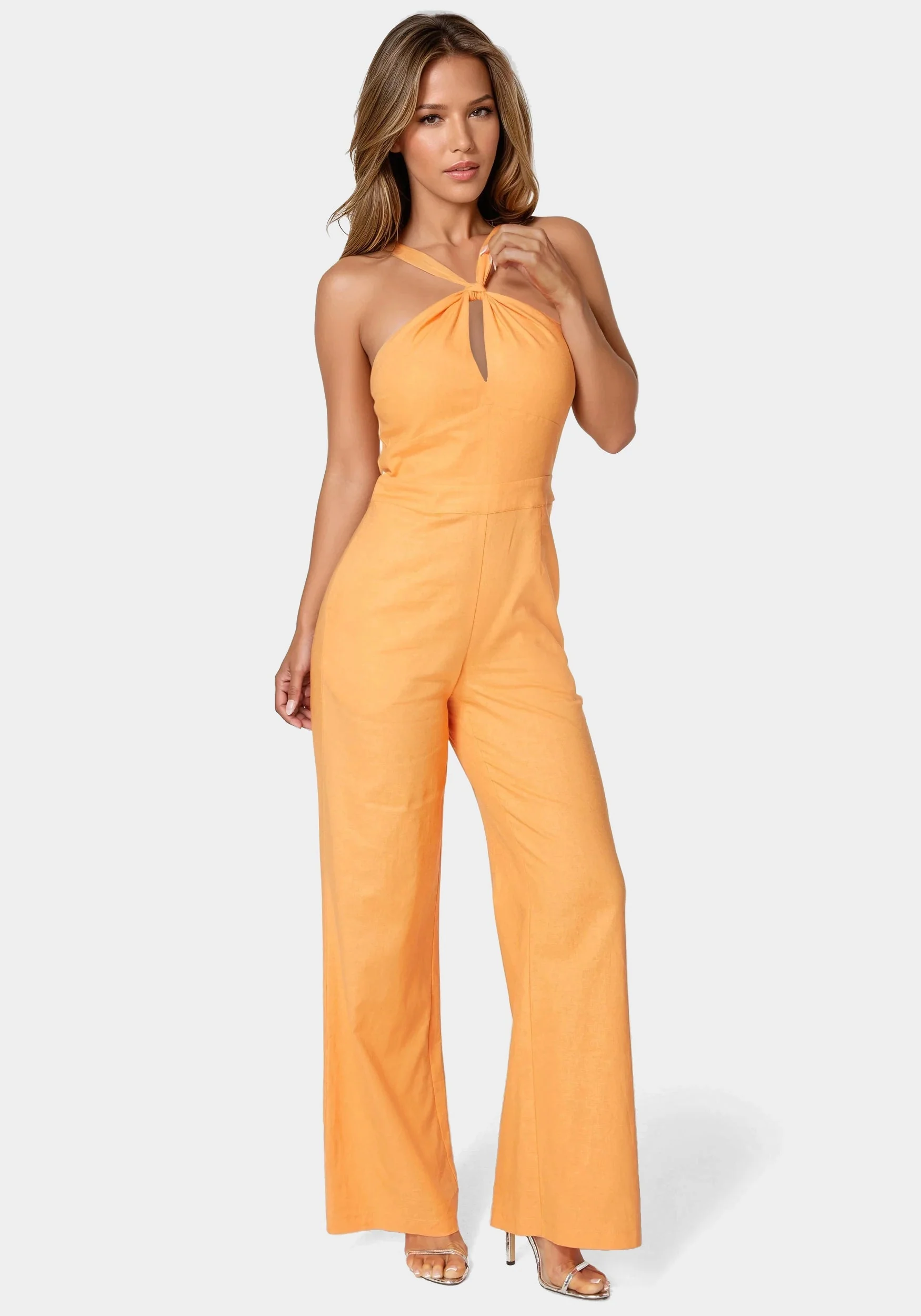 10641-linen-front-knot-palazzo-leg-jumpsuit-1.webp Linen Front Knot Palazzo Leg Jumpsuit