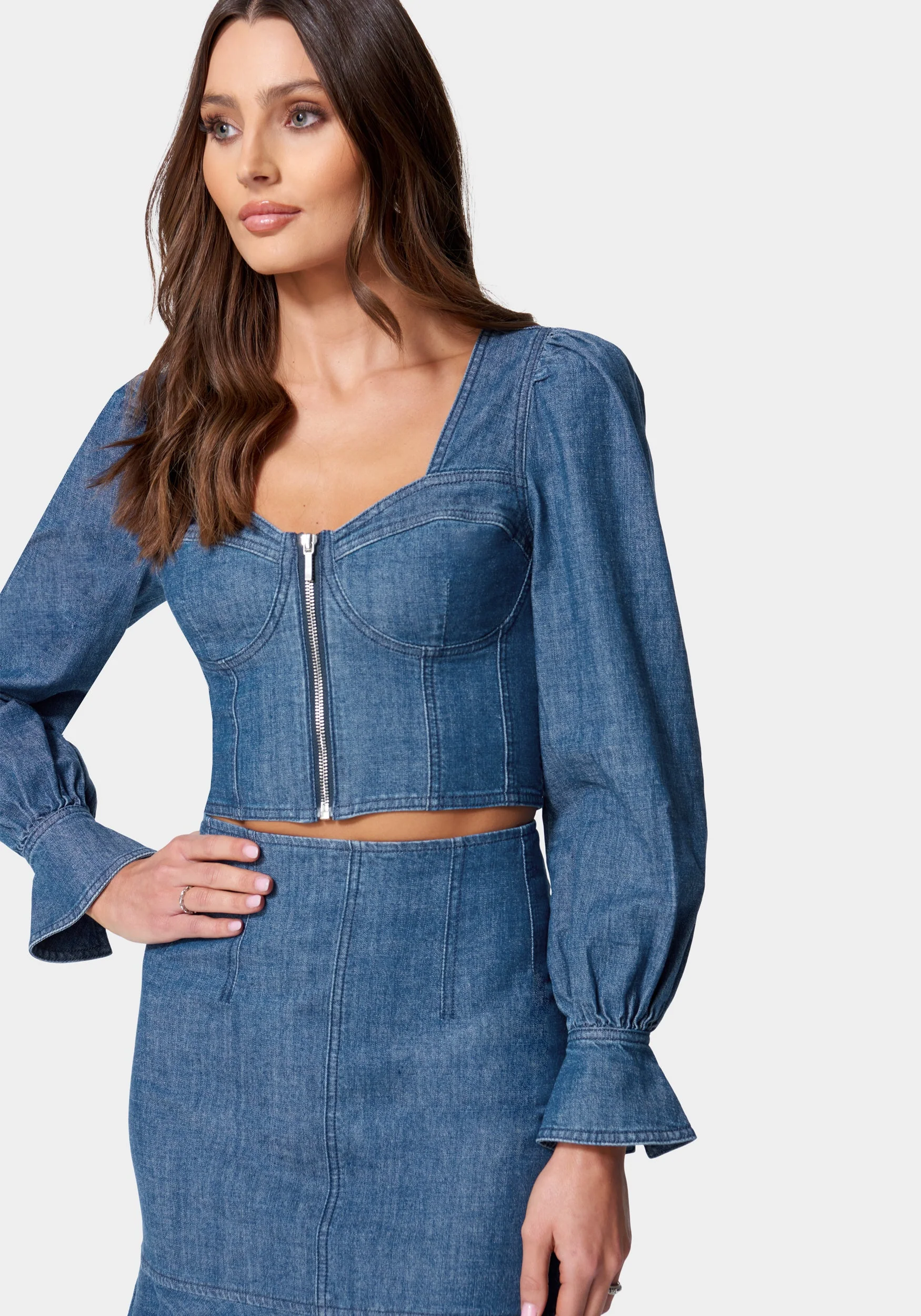 1143-long-sleeve-denim-bustier-2.webp Long Sleeve Denim Bustier