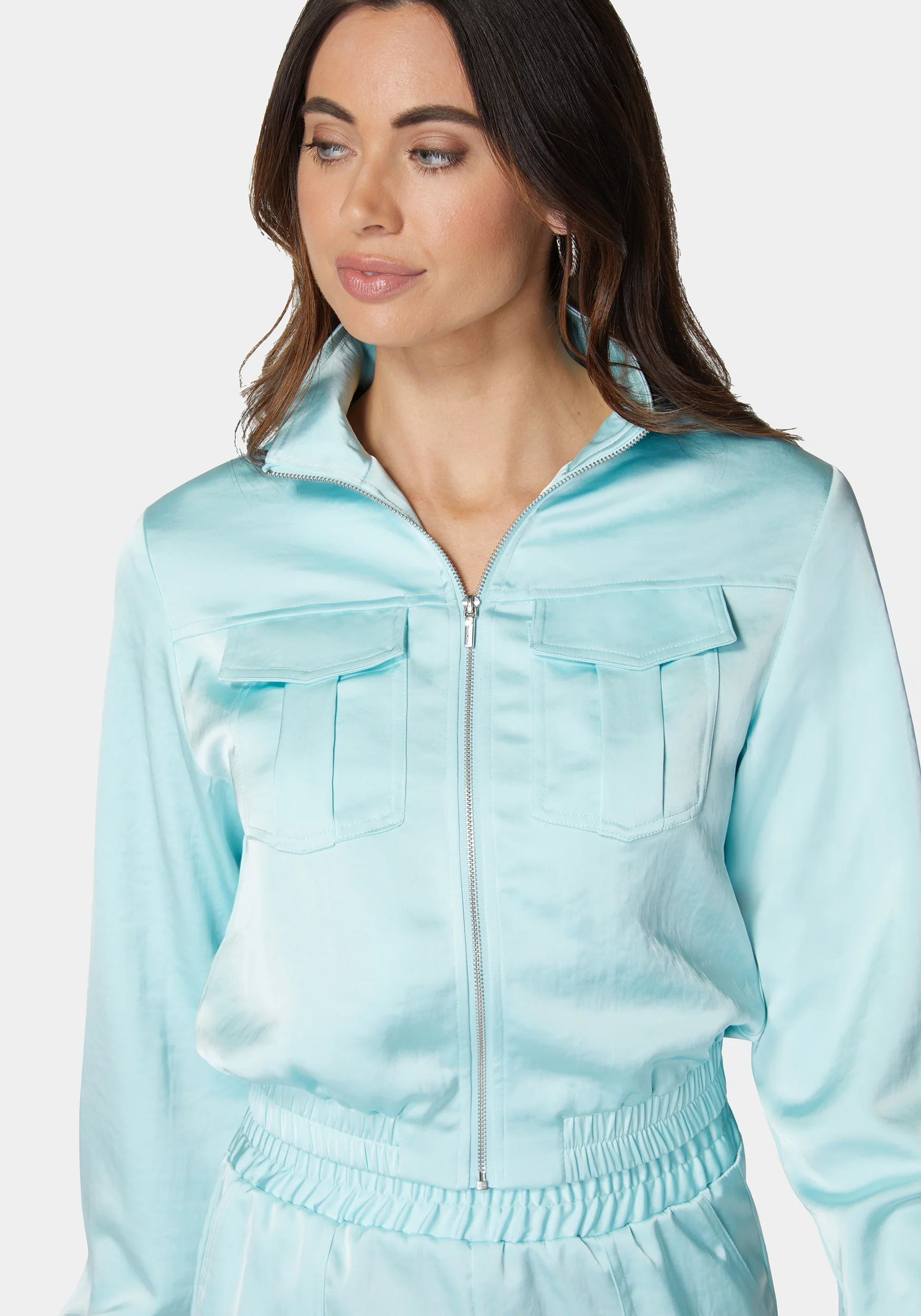 11509-laundered-satin-front-patch-pocket-bomber-jacket-5.webp Laundered Satin Front Patch Pocket Bomber Jacket
