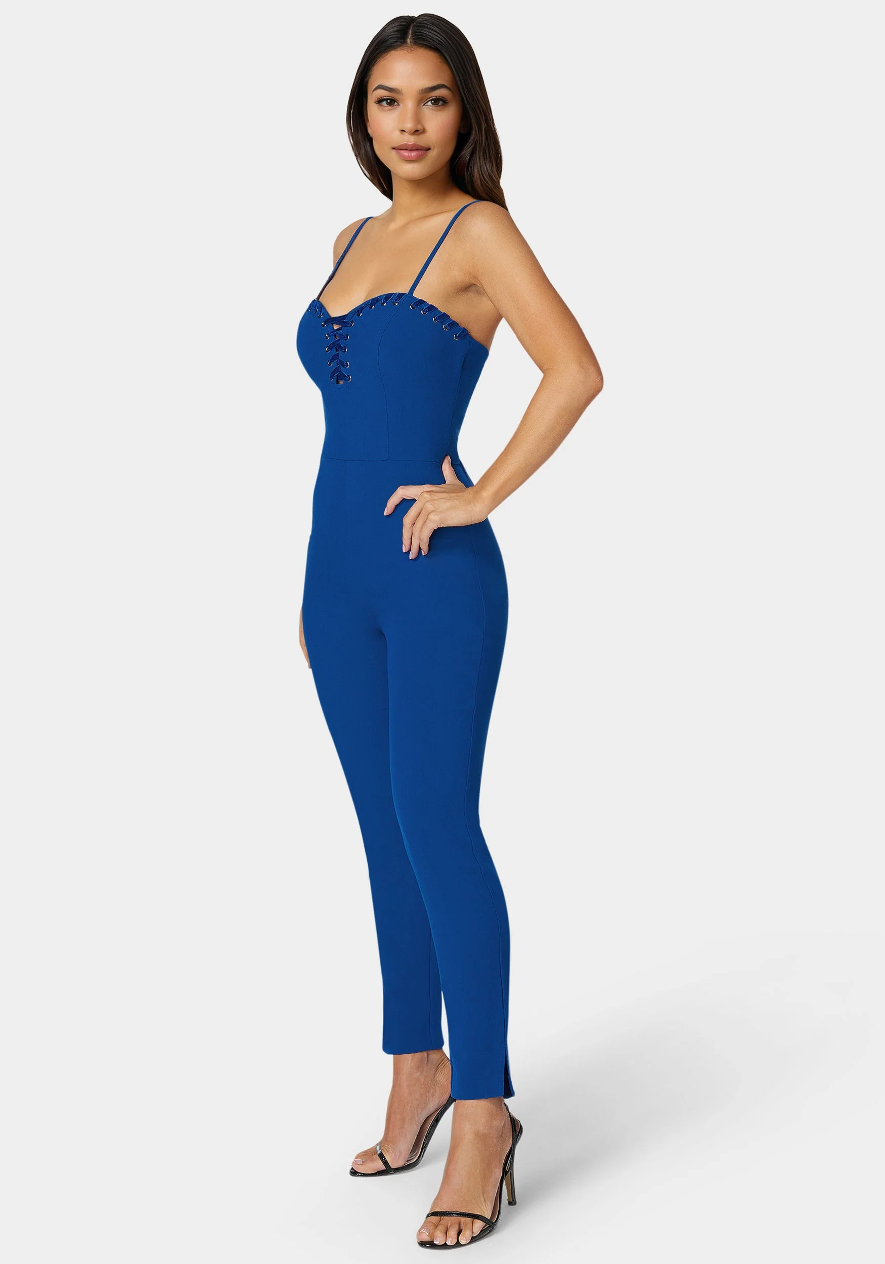 11644-lace-up-neckline-slim-leg-jumpsuit-2.webp Lace Up Neckline Slim Leg Jumpsuit