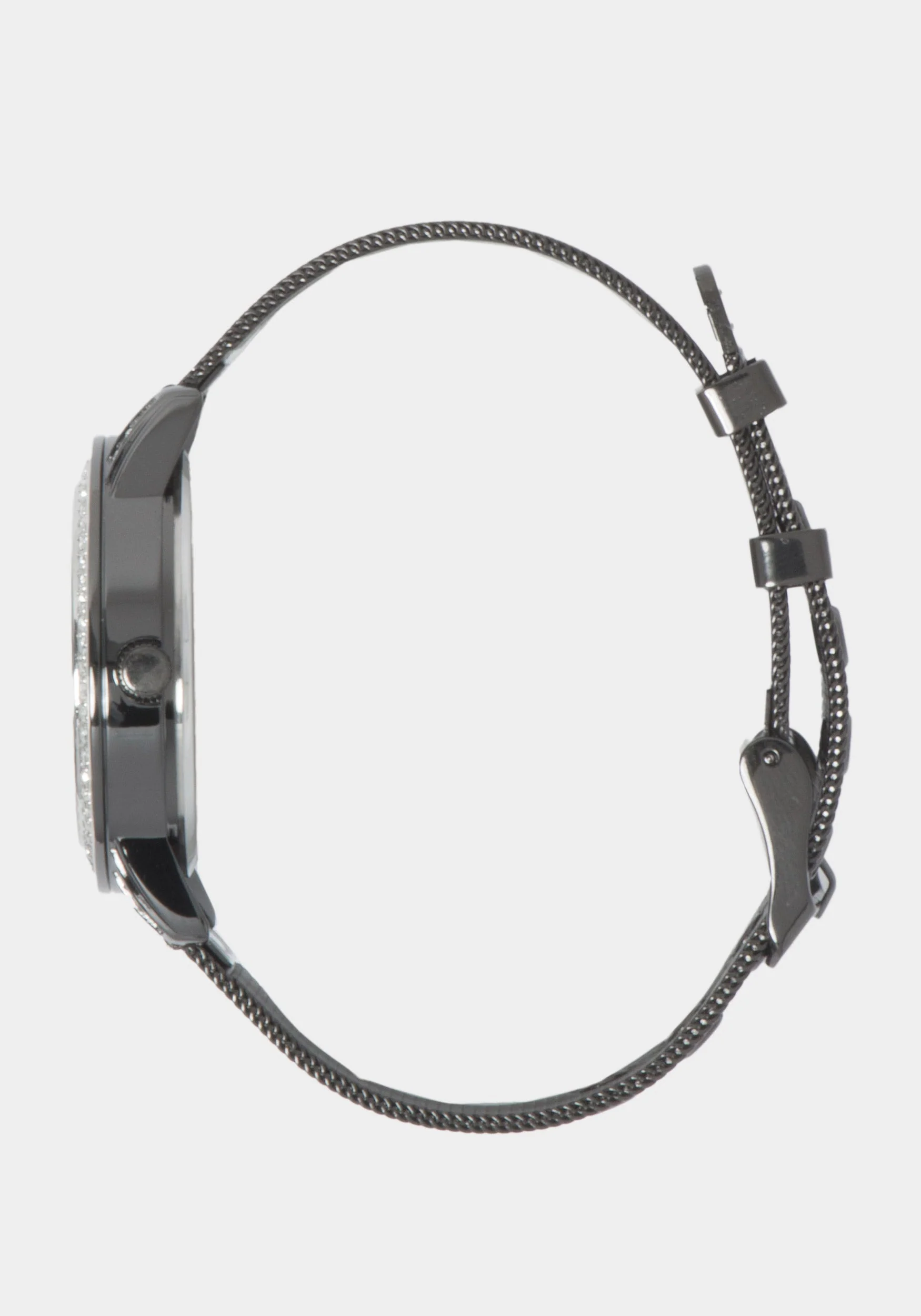 11842-glossy-gun-metal-dial-crystal-bezel-watch-2.webp Glossy Gun Metal Dial Crystal Bezel Watch
