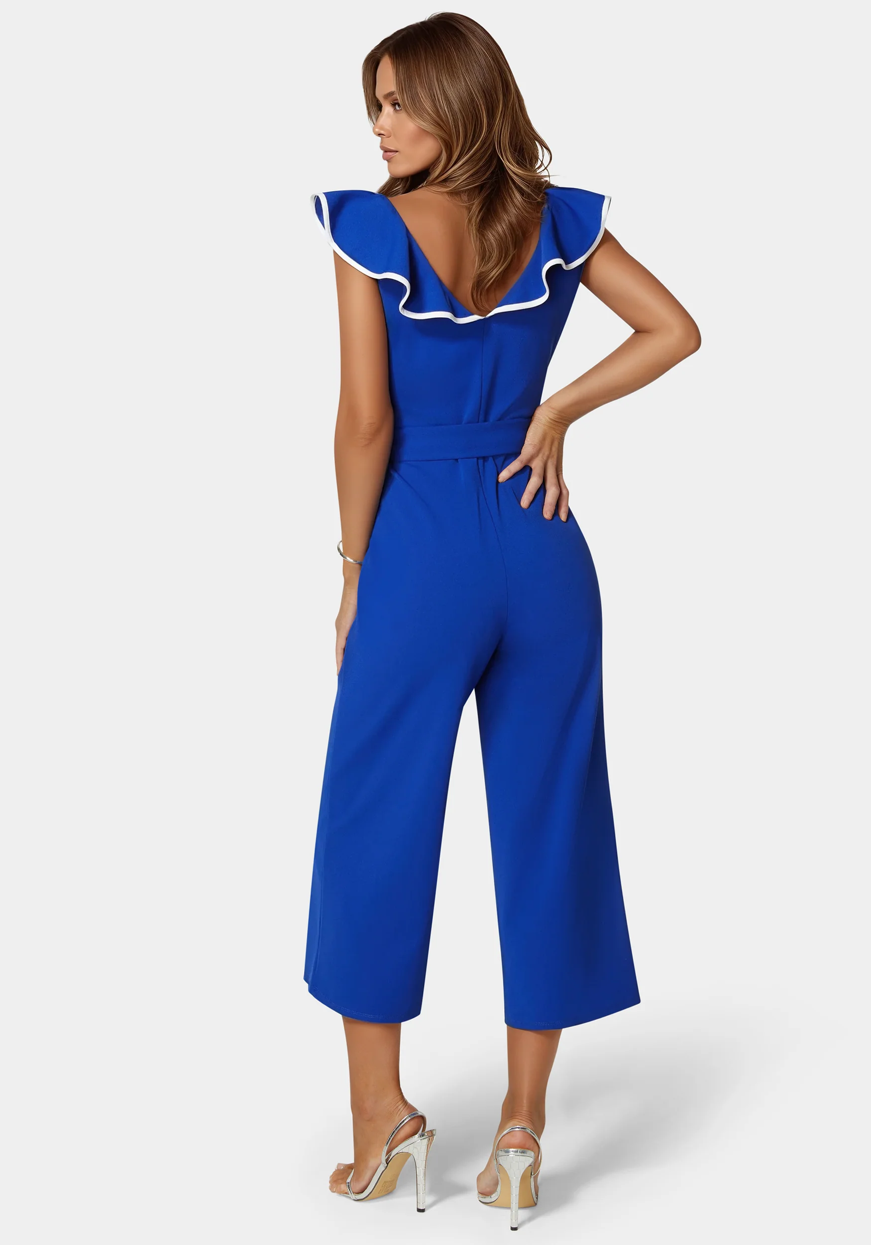 12581-scuba-crepe-ruffle-v-neck-jumpsuit-3.webp Scuba Crepe Ruffle V-Neck Jumpsuit