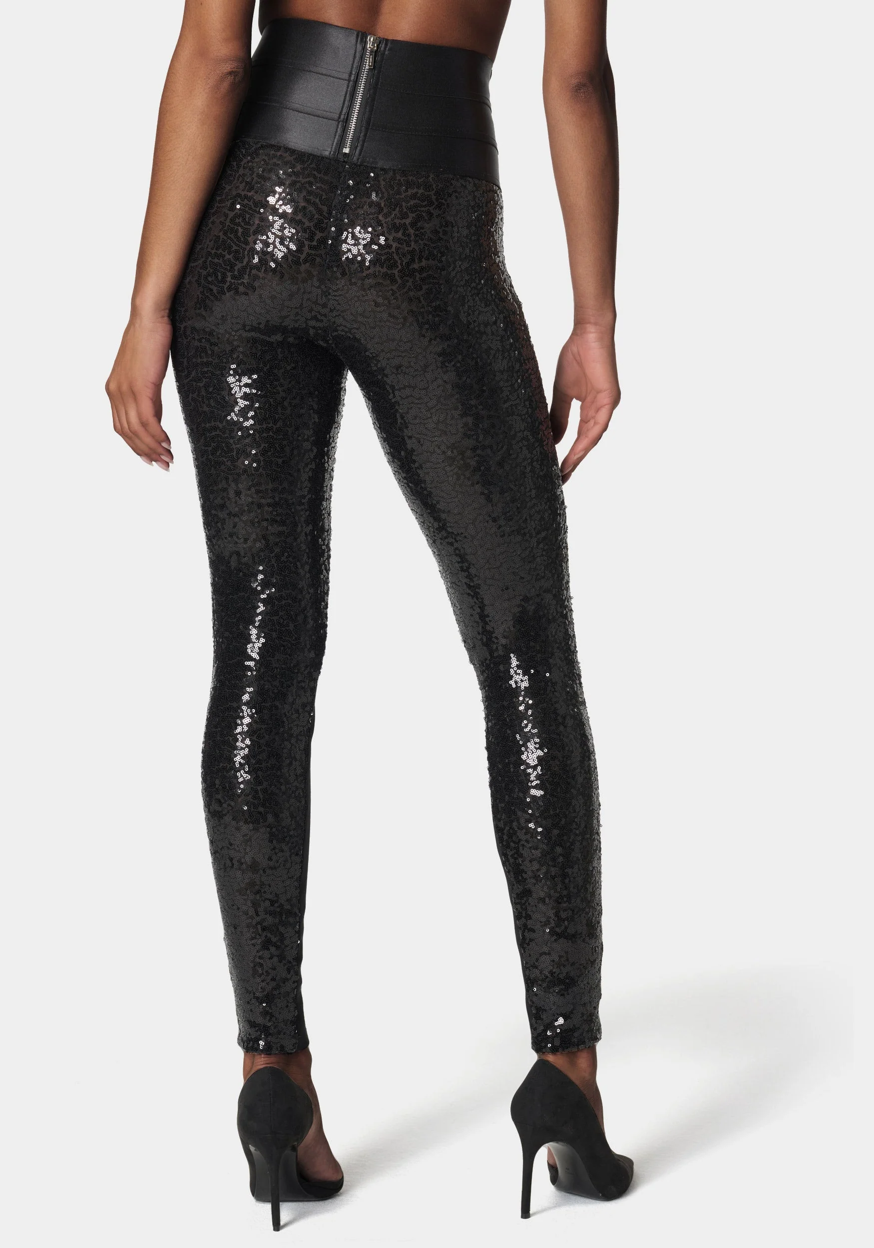 12711-satin-elastic-waistband-sequin-legging-3.webp Satin Elastic Waistband Sequin Legging