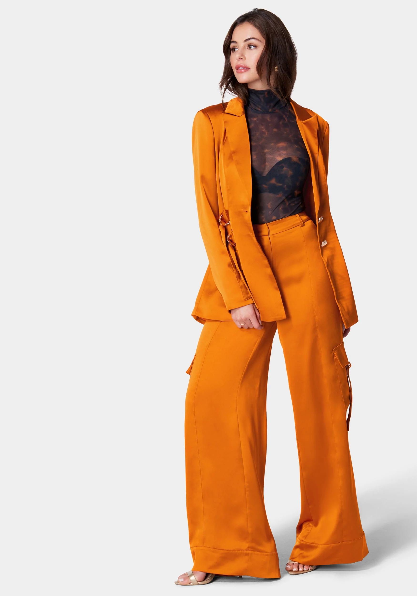 13015-wide-leg-cargo-pocket-satin-pant-2.webp Wide Leg Cargo Pocket Satin Pant
