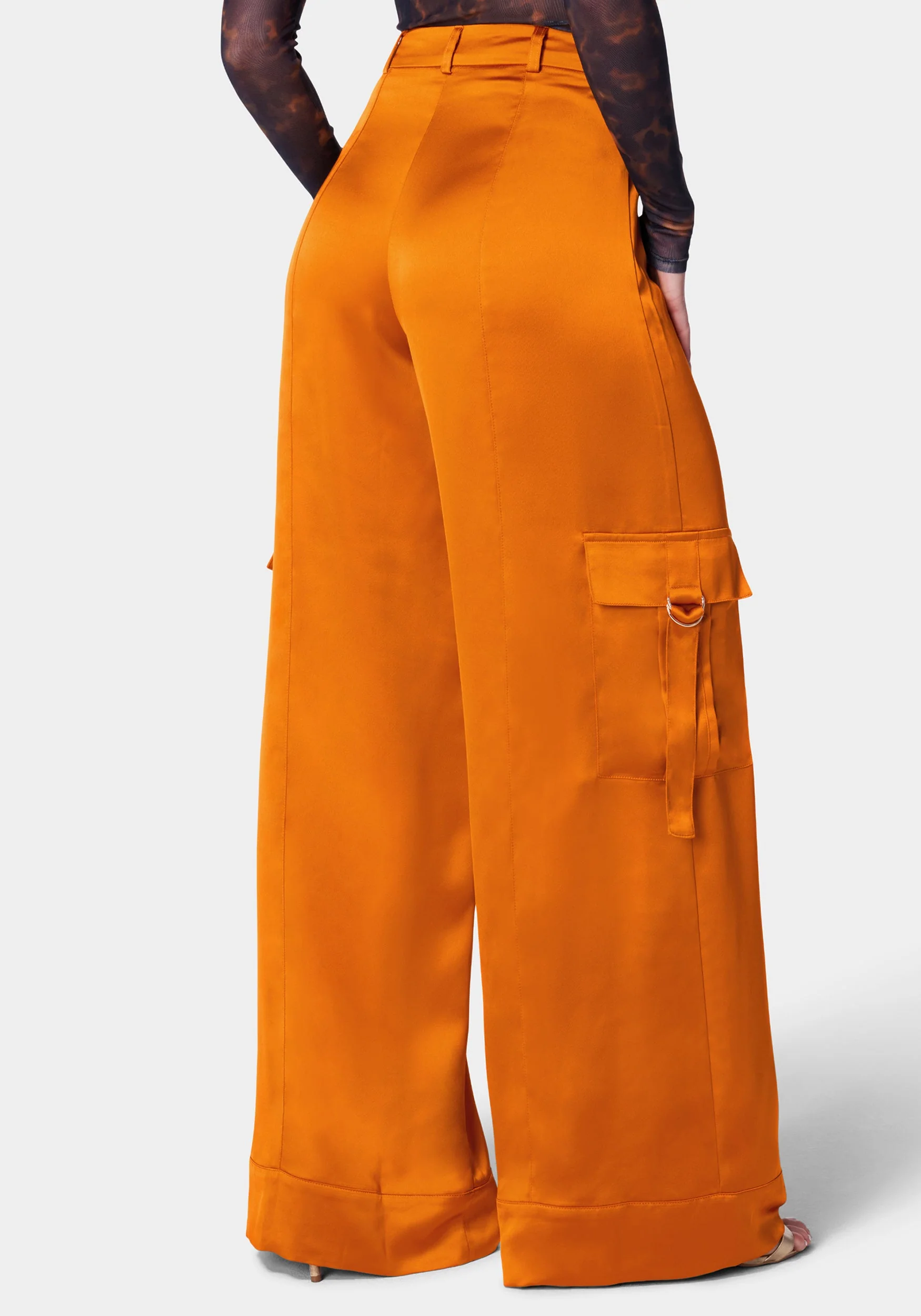 13015-wide-leg-cargo-pocket-satin-pant-3.webp Wide Leg Cargo Pocket Satin Pant