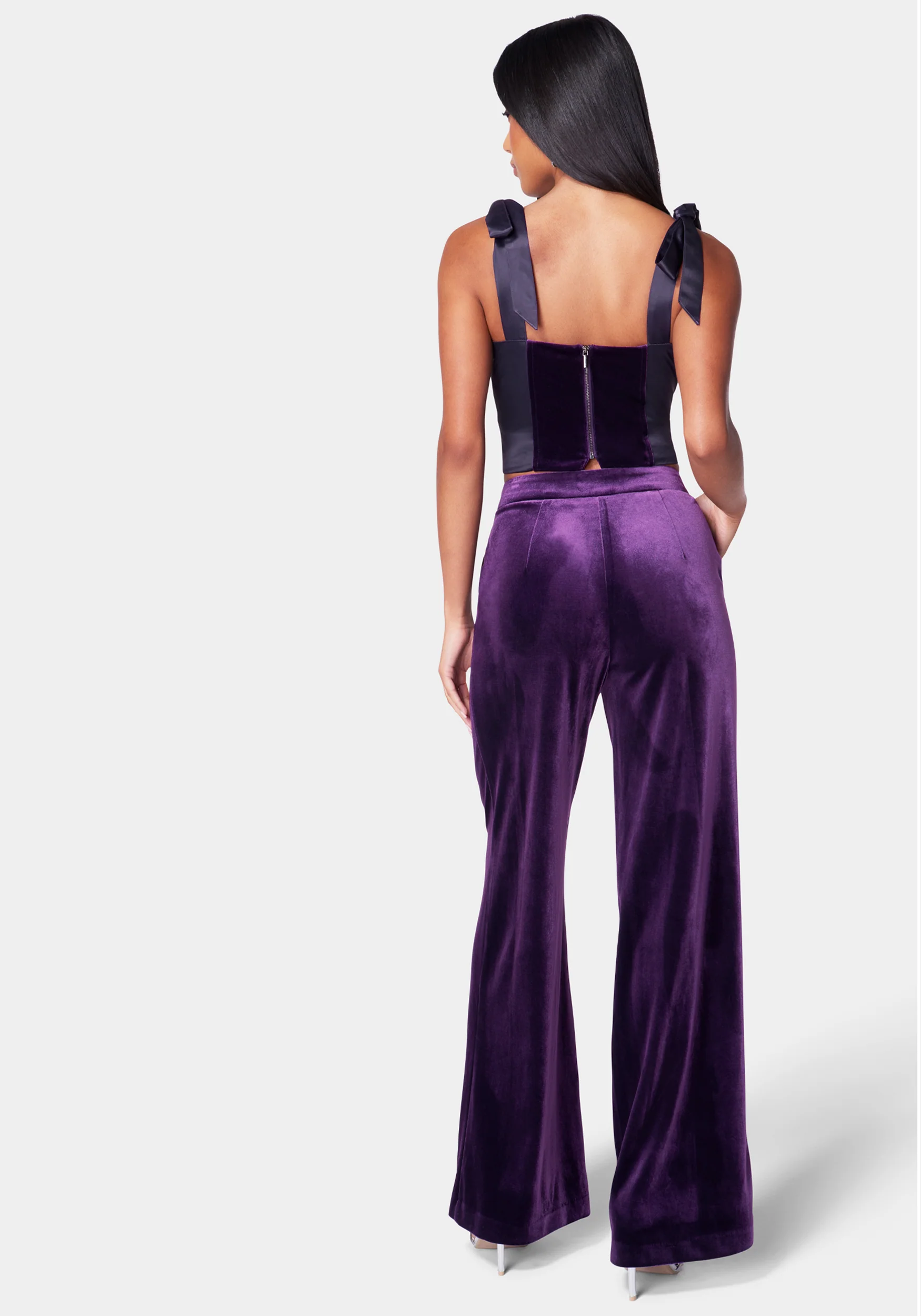 13029-high-waist-wide-leg-velour-pant-3.webp High Waist Wide Leg Velour Pant