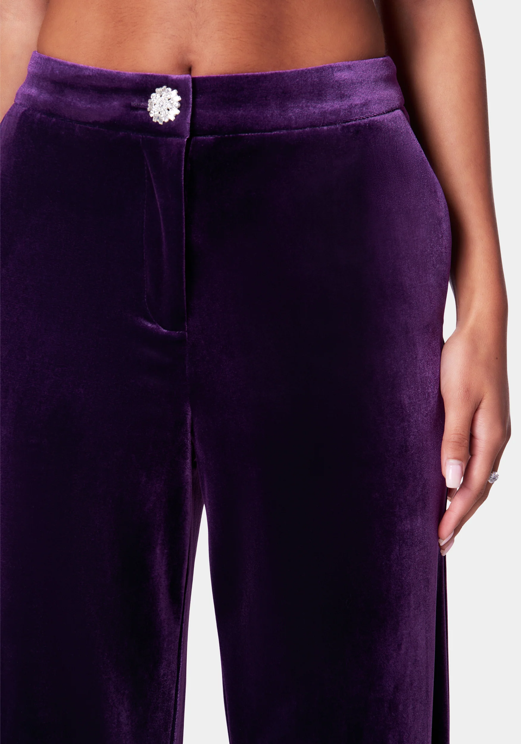 13029-high-waist-wide-leg-velour-pant-4.webp High Waist Wide Leg Velour Pant