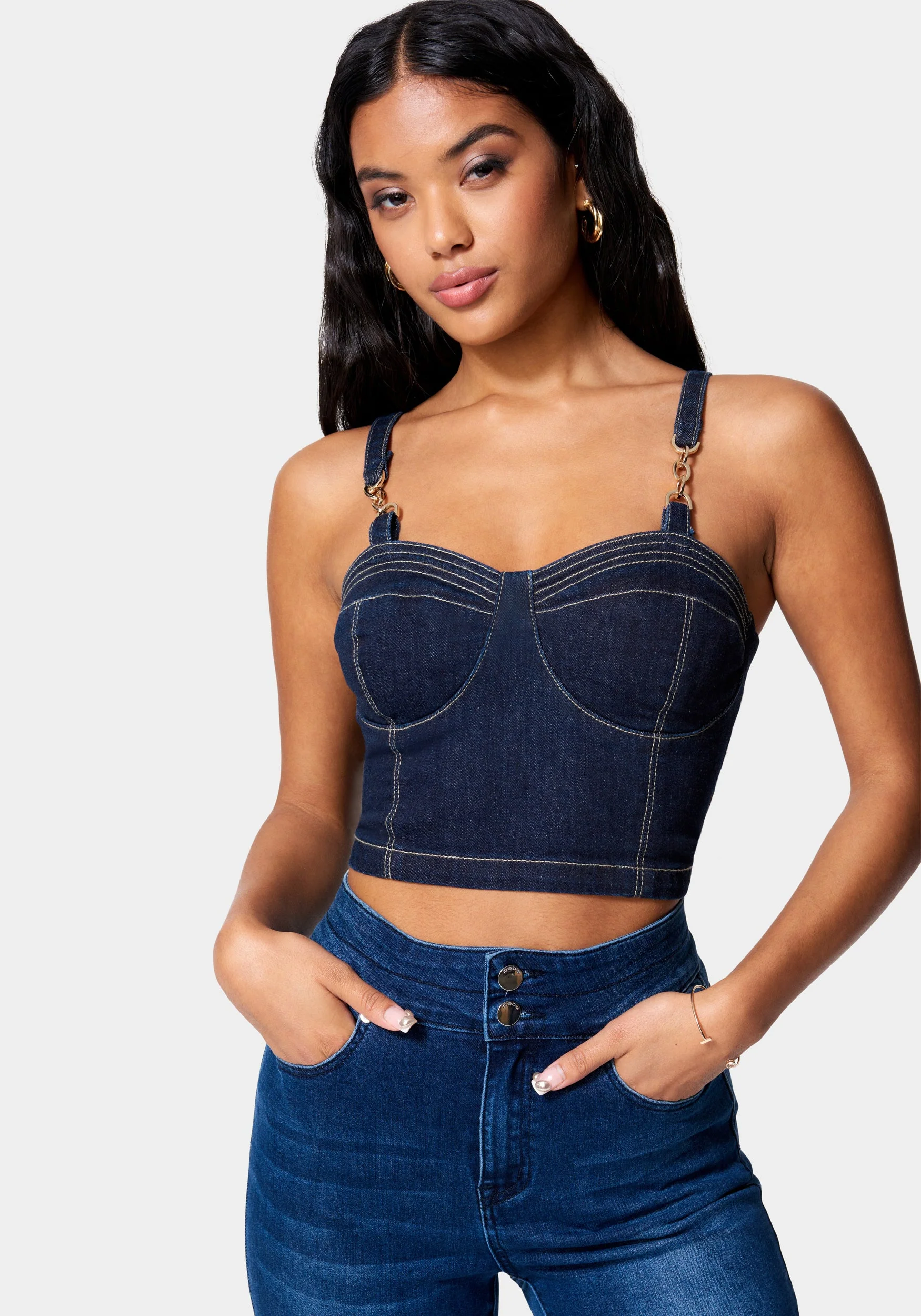 1353-buckle-strap-denim-bustier-1.webp Buckle Strap Denim Bustier