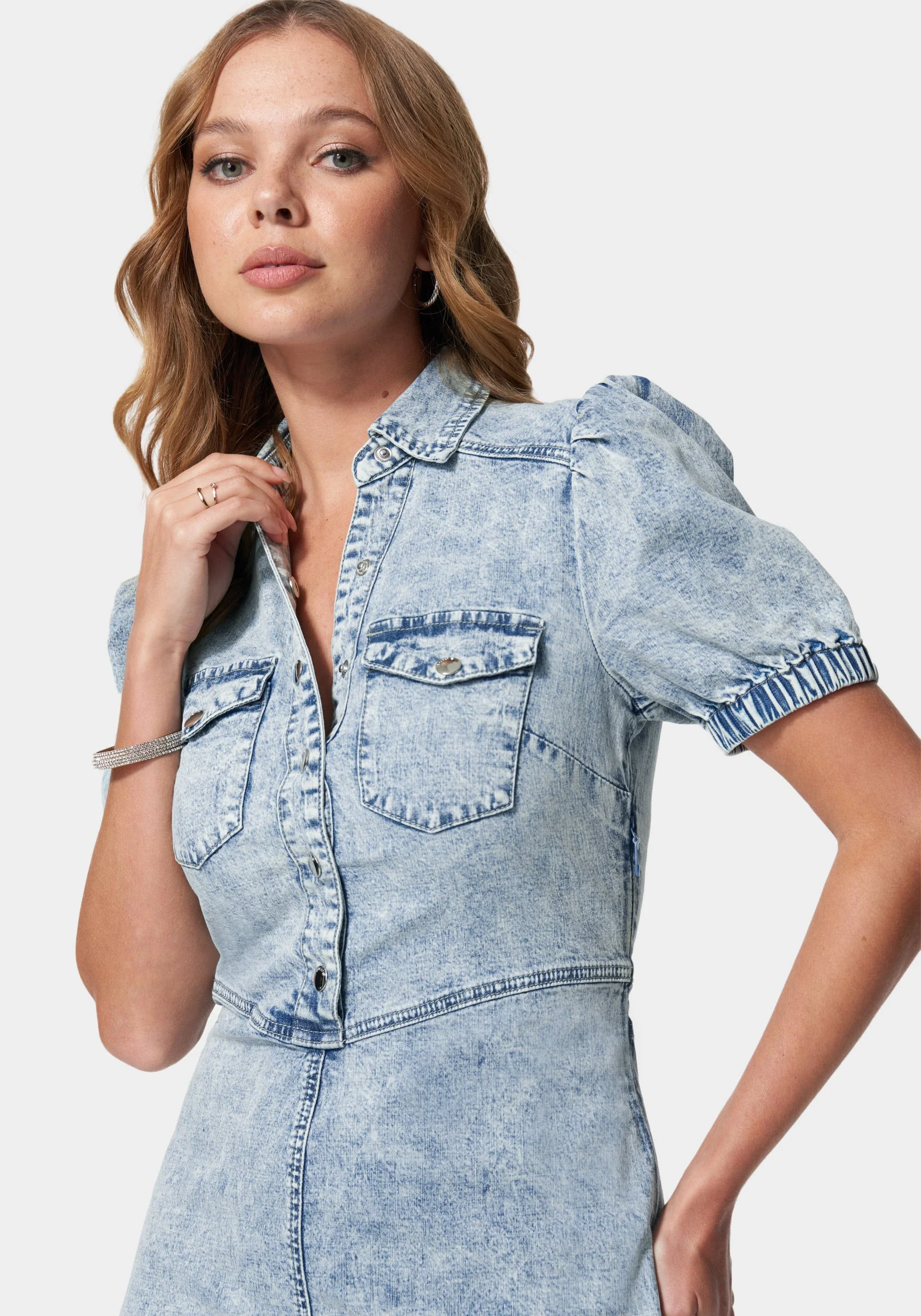 1694-denim-button-down-puff-sleeve-dress-4.webp Denim Button Down Puff Sleeve Dress