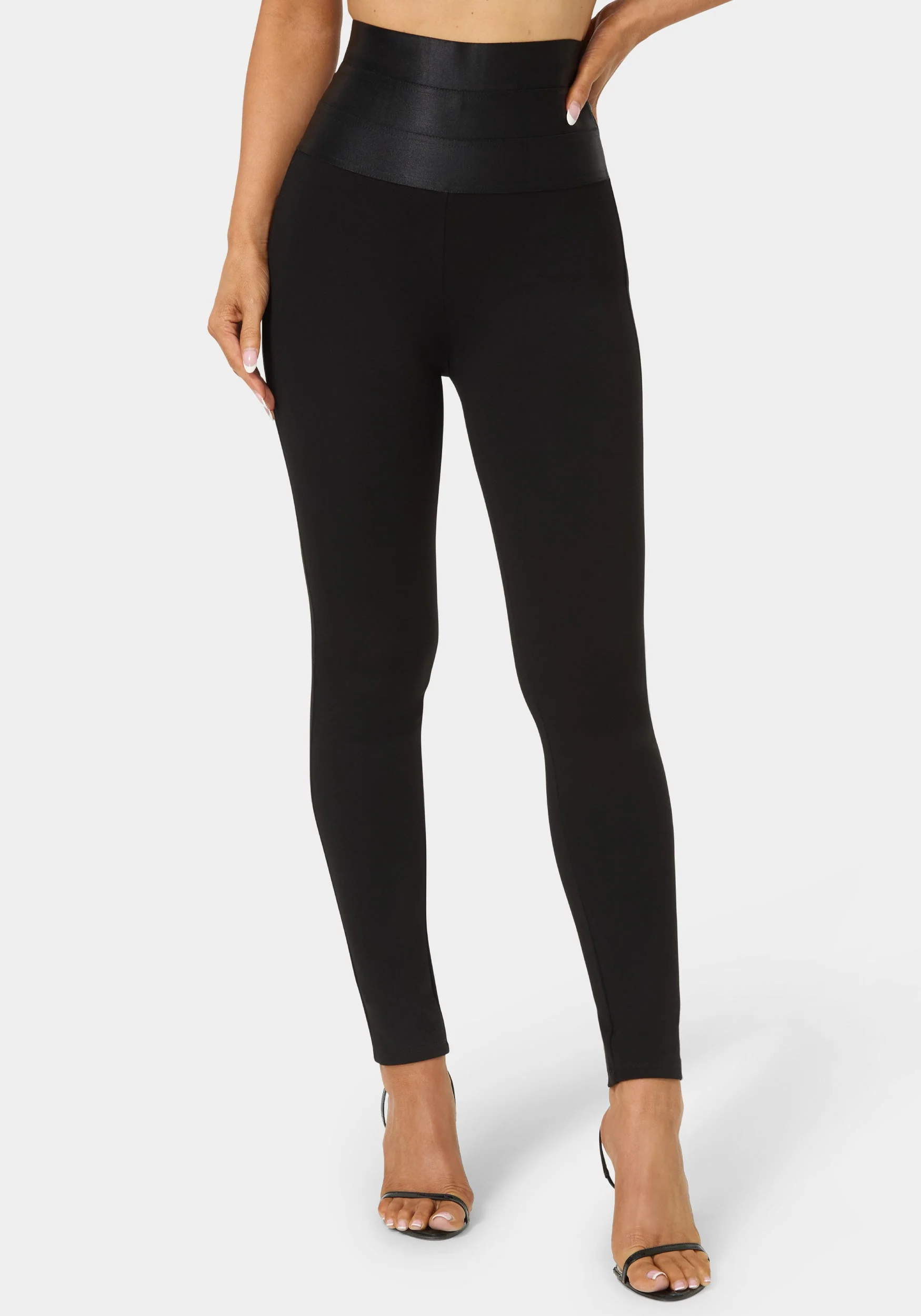 Satiny High Waist Leggings