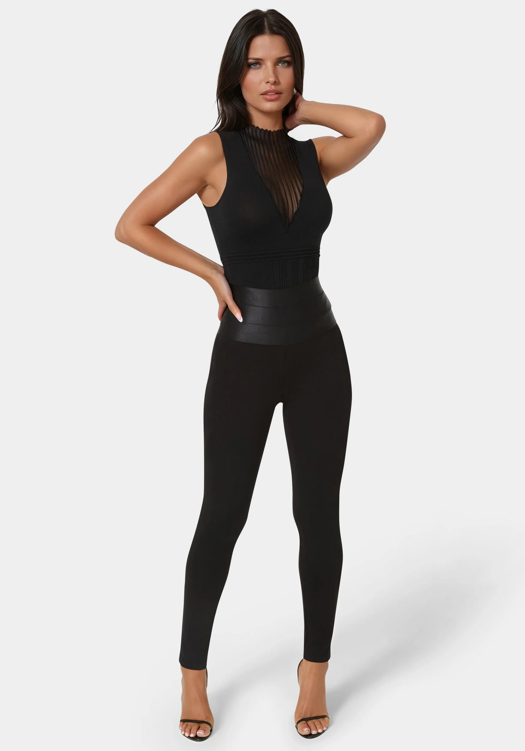 Satiny High Waist Leggings