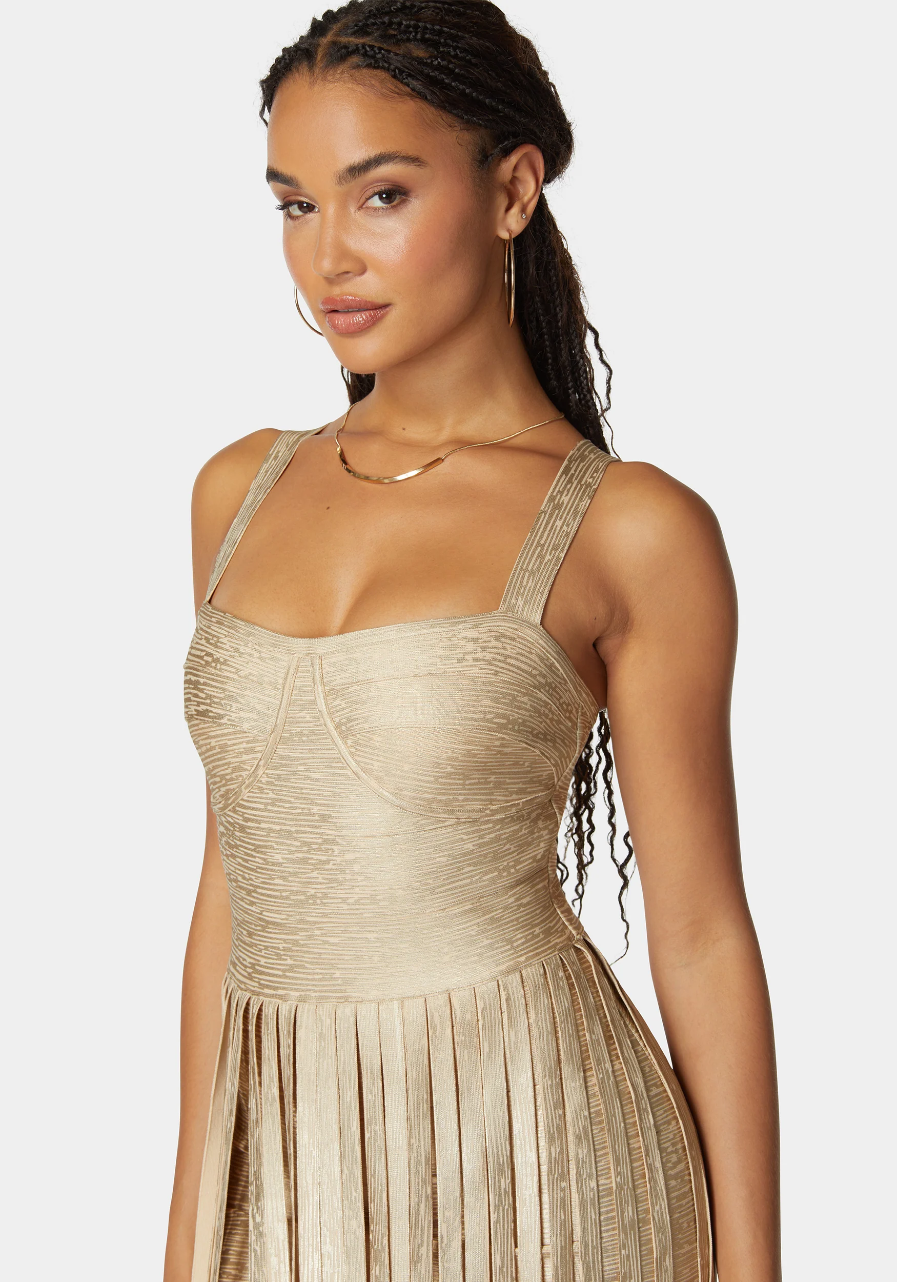 171-sweetheart-bandage-top-with-fringe-maxi-skirt-dress-3.webp Sweetheart Bandage Top With Fringe Maxi Skirt Dress