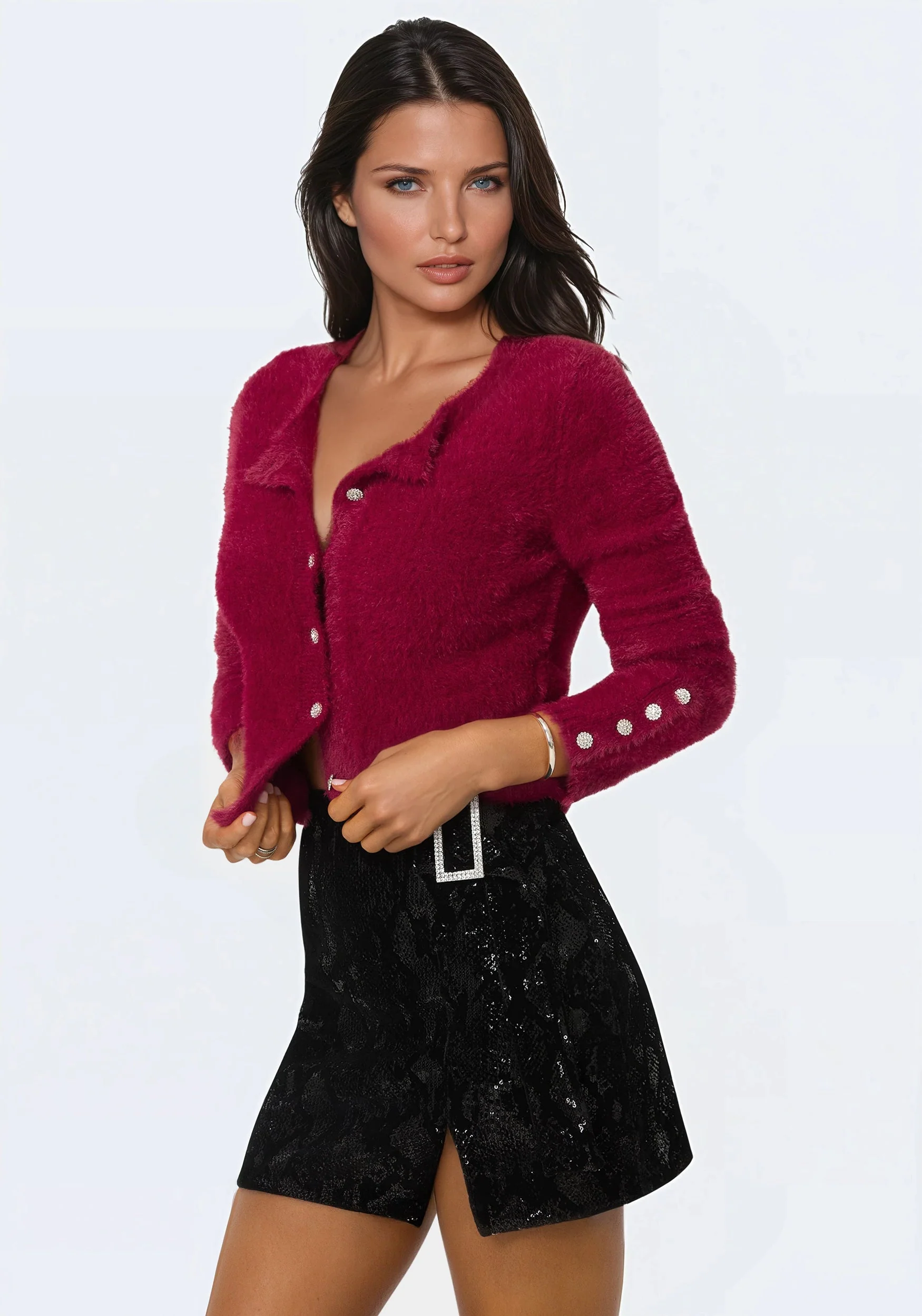 2184-jewel-button-fuzzy-cardigan-4.webp Jewel Button Fuzzy Cardigan