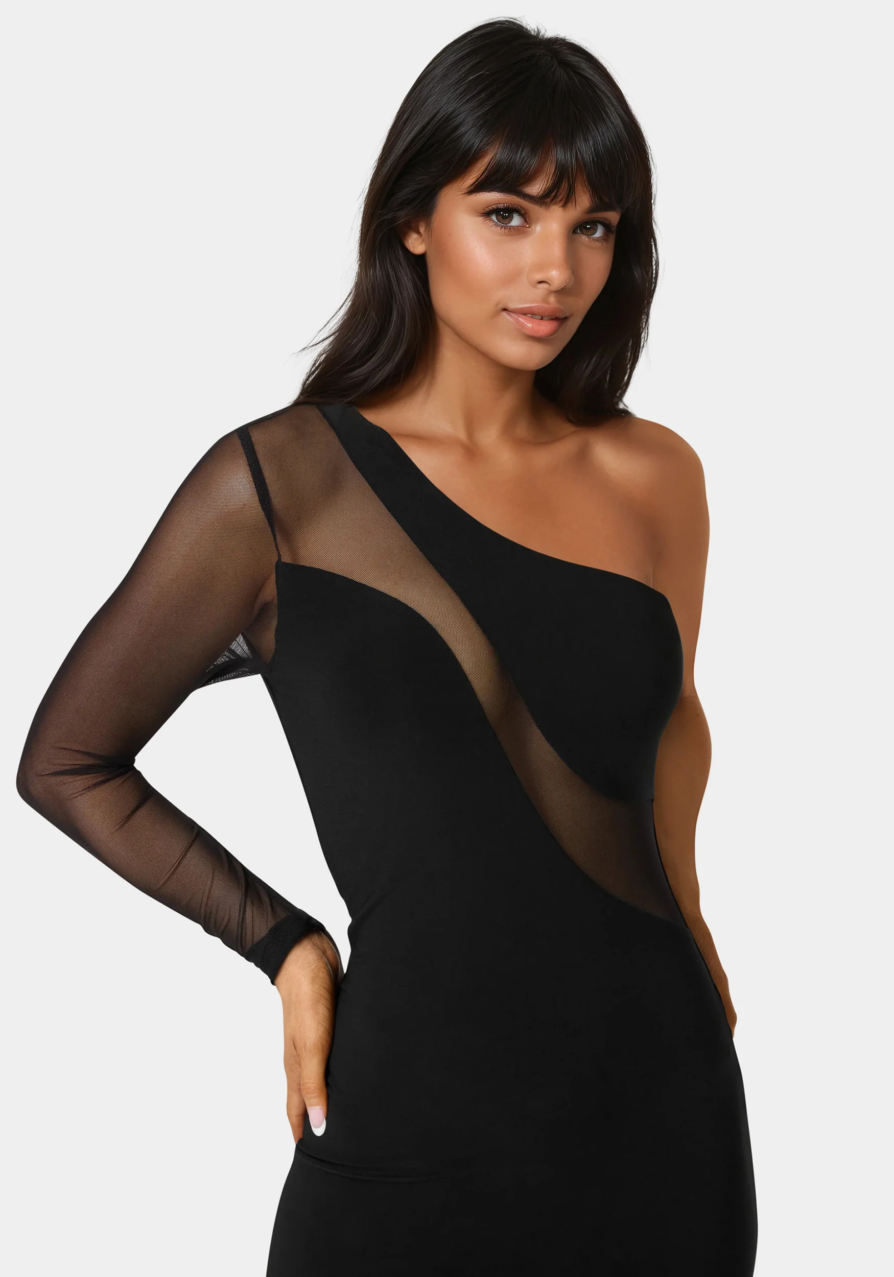 3384-one-shoulder-mesh-insert-midi-dress-5.webp One Shoulder Mesh Insert Midi Dress