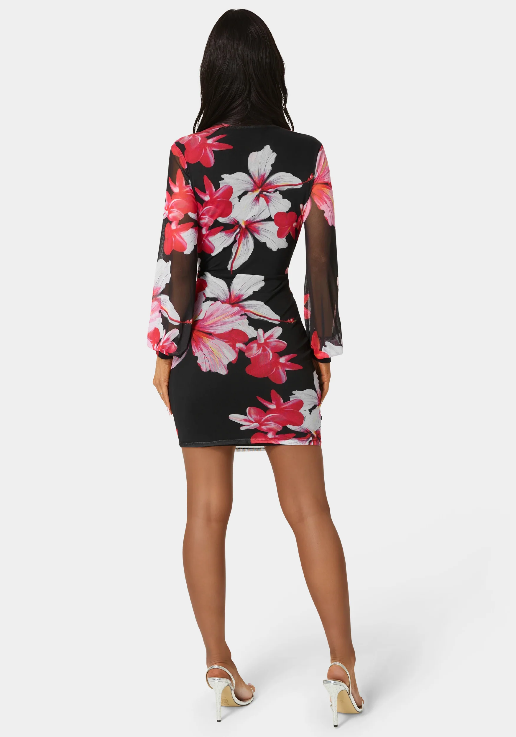 3586-long-sleeve-ruched-mesh-mini-dress-4.webp Long Sleeve Ruched Mesh Mini Dress