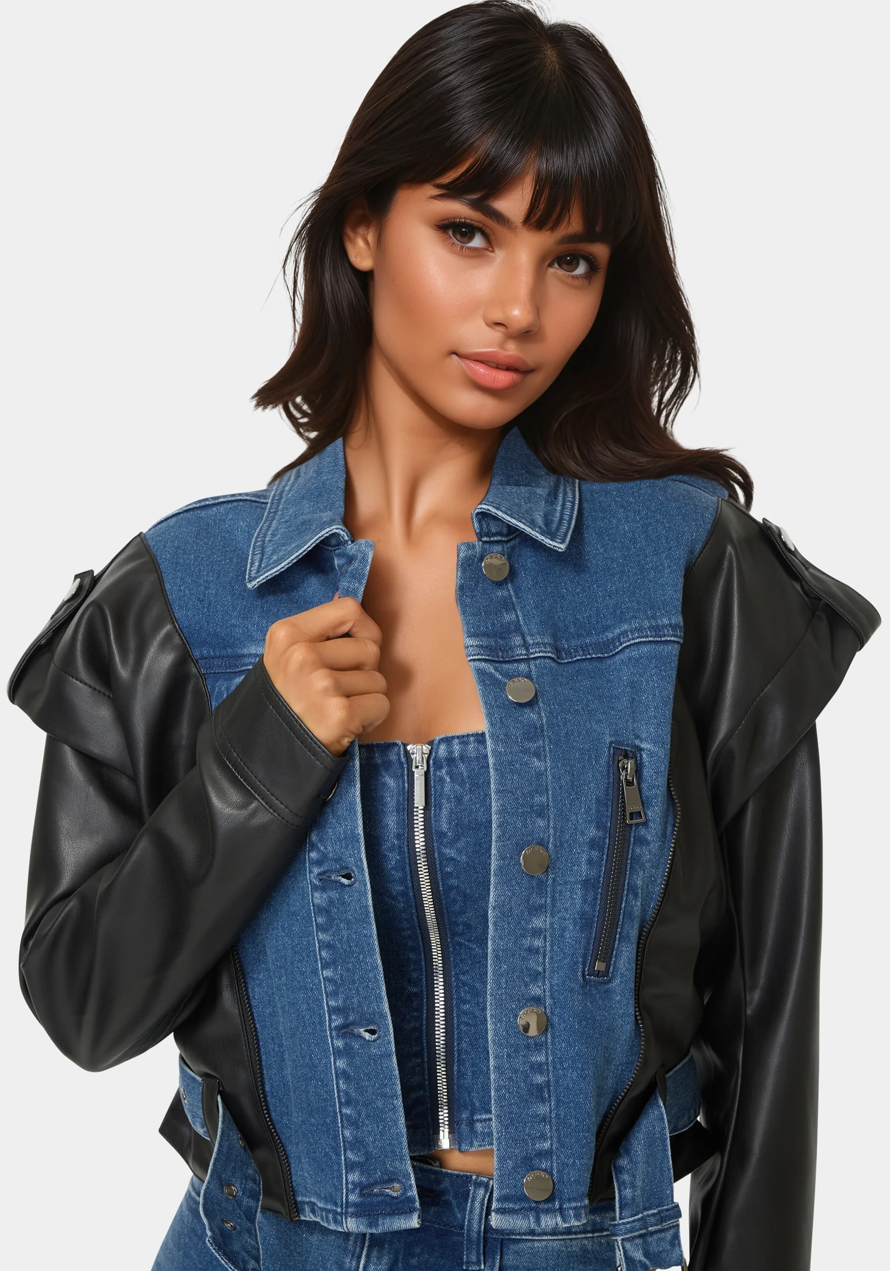 4066-vegan-leather-combo-denim-moto-jacket-4.webp Vegan Leather Combo Denim Moto Jacket