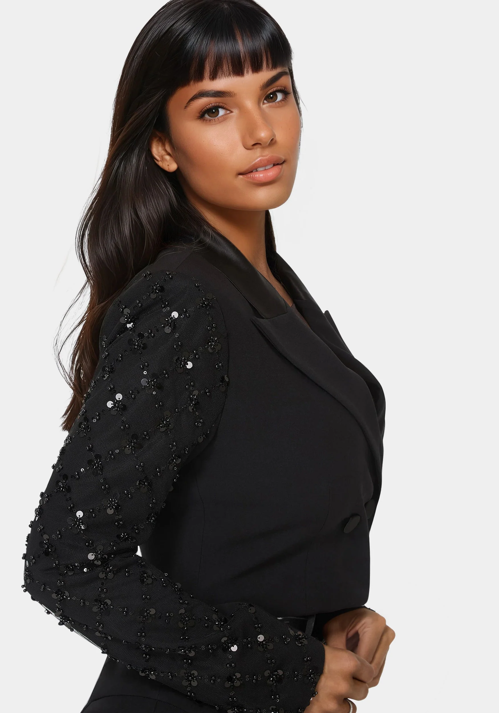441-tailored-beaded-sleeves-cropped-blazer-5.webp Tailored Beaded Sleeves Cropped Blazer