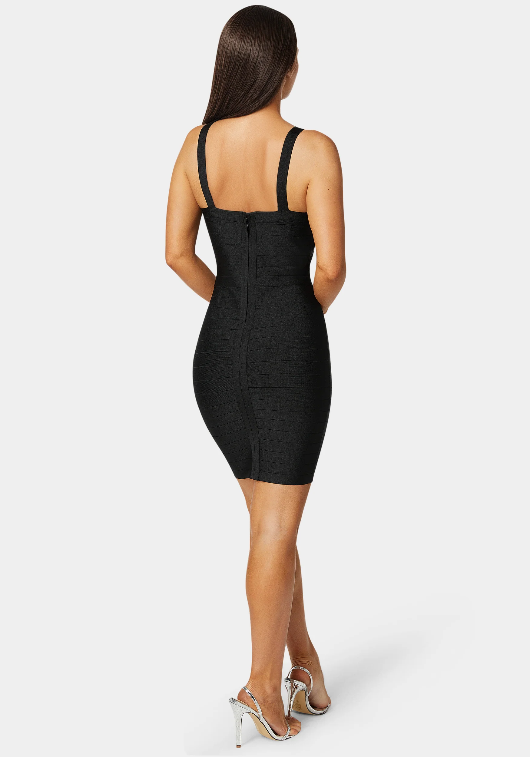 4729-v-neck-strap-bandage-dress-4.webp V-Neck Strap Bandage Dress