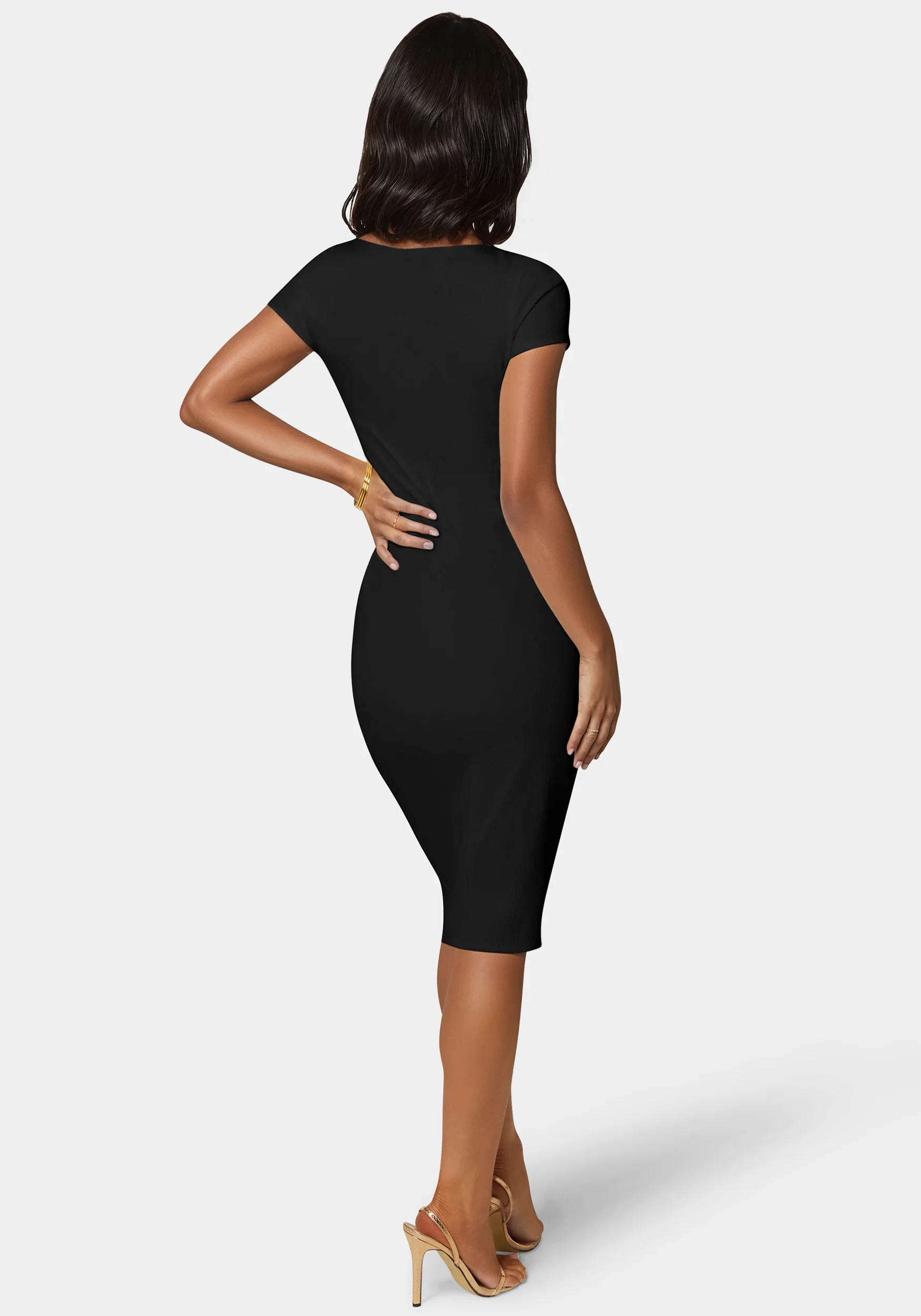 474-short-sleeve-midi-t-shirt-ribbed-dress-3.webp Short Sleeve Midi T-Shirt Ribbed Dress