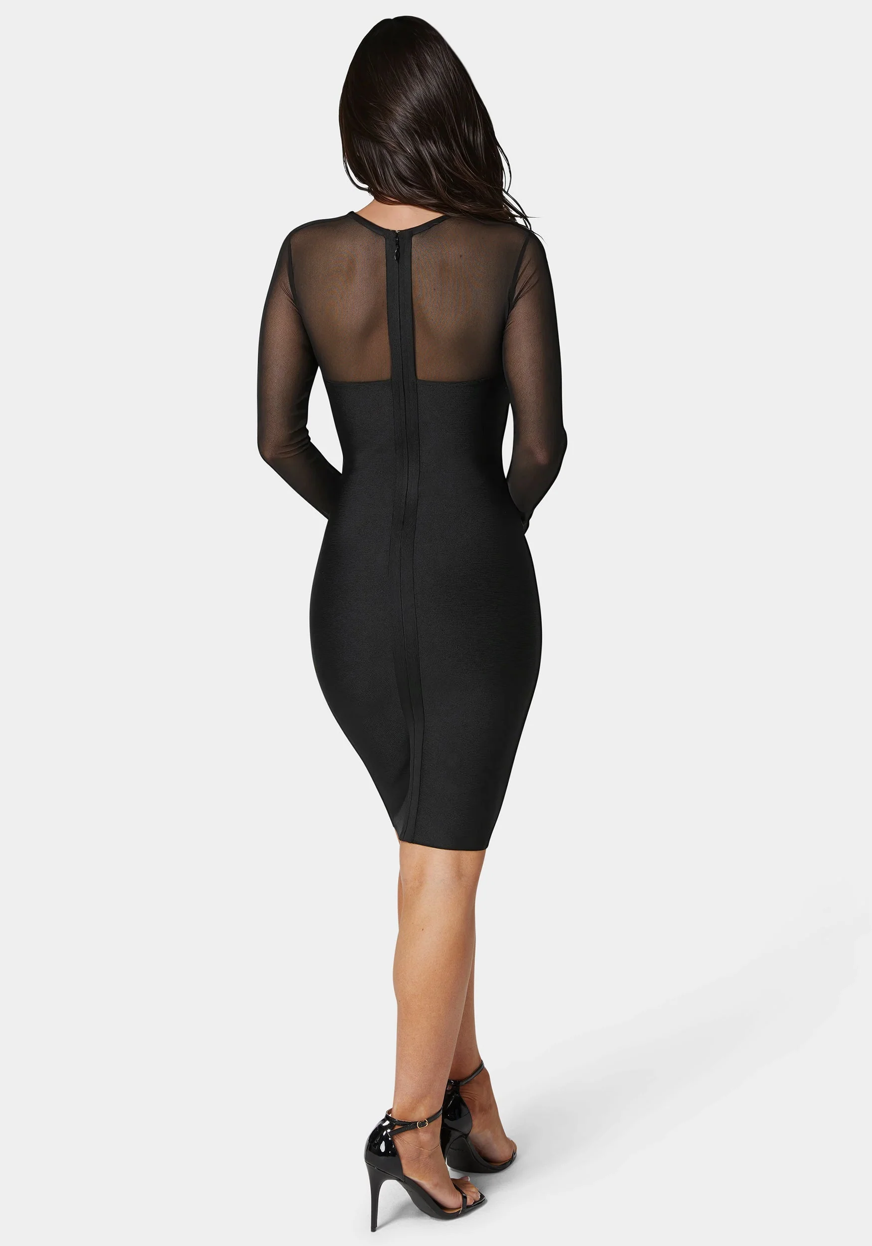 4781-longsleeve-mesh-peek-a-boo-bandage-dress-3.webp Longsleeve Mesh Peek A Boo Bandage Dress