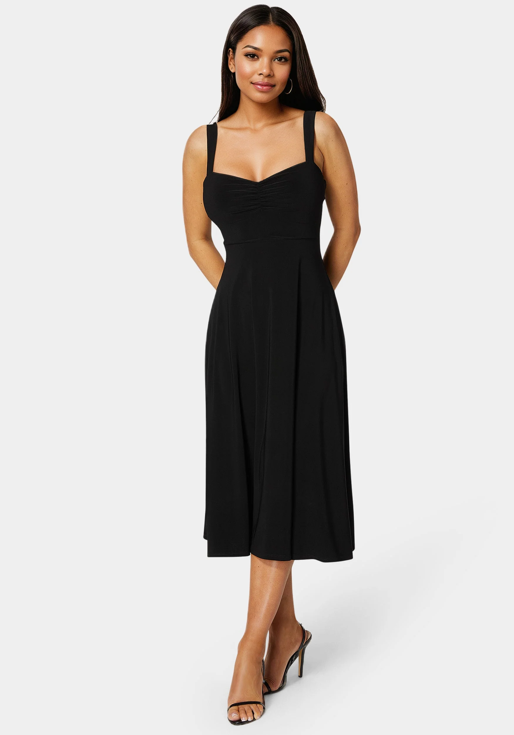 Sweetheart Fit & Flare Midi Dress