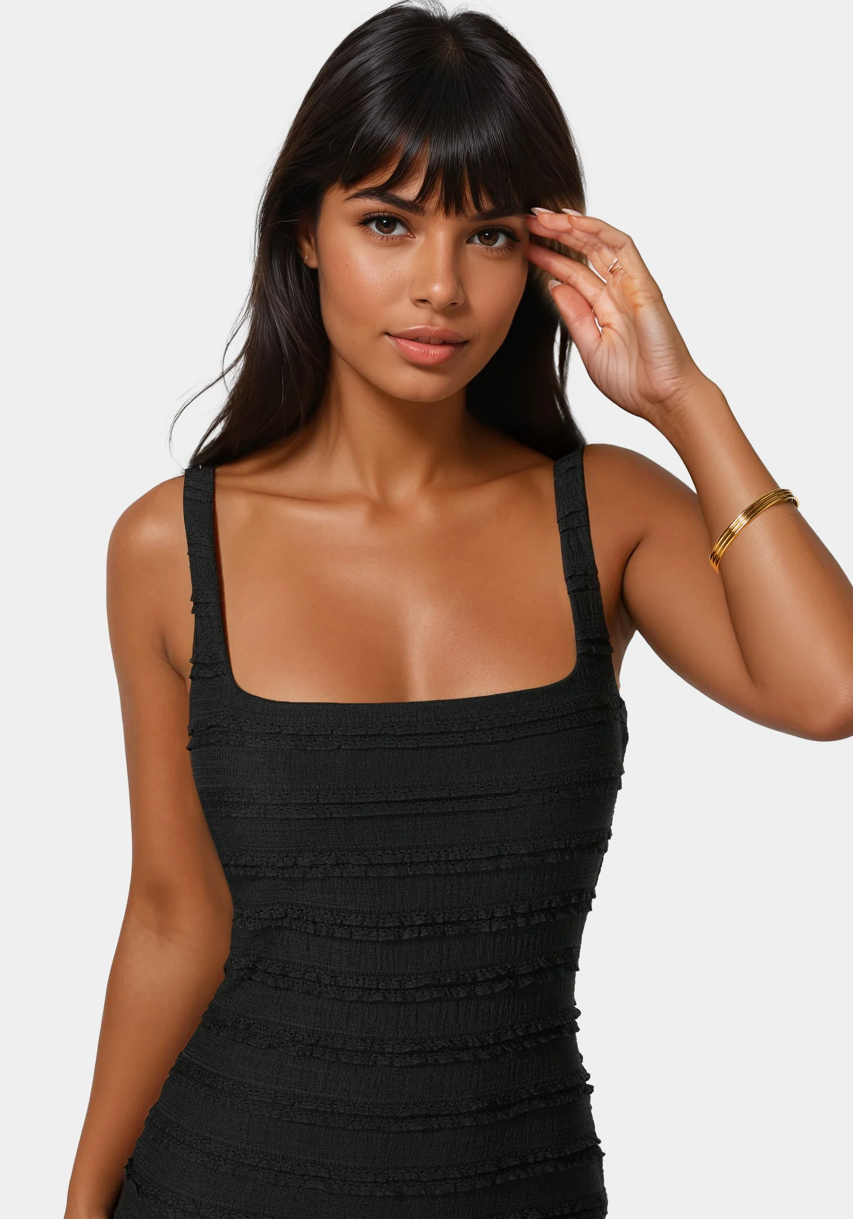 5829-square-neck-fluted-hem-midi-dress-4.webp Square Neck Fluted Hem Midi Dress
