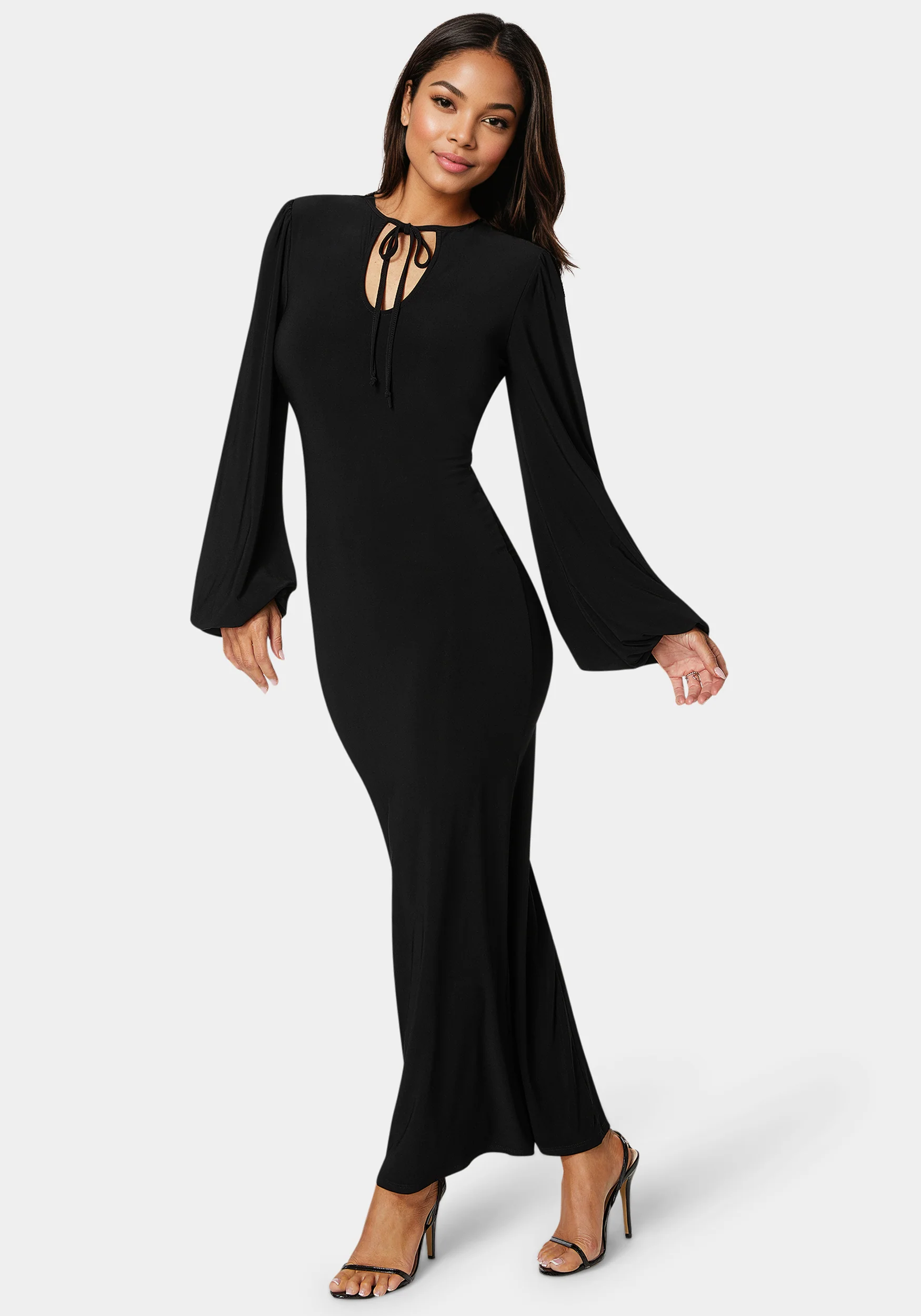 5983-poet-sleeve-tie-neck-maxi-dress-2.webp Poet Sleeve Tie Neck Maxi Dress