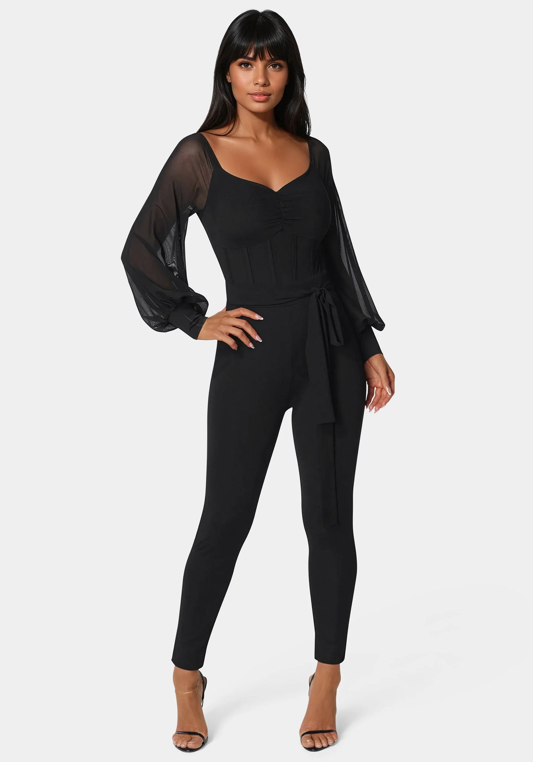 6134-mesh-off-shoulder-catsuit-1.webp Mesh Off Shoulder Catsuit