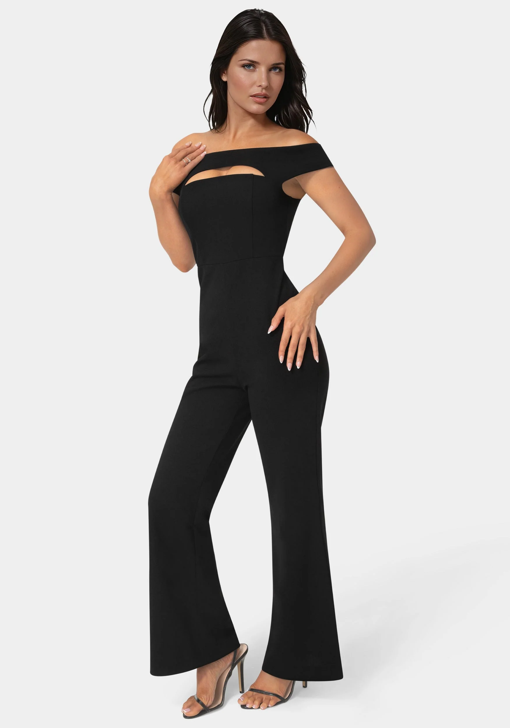 Bare Cutout Wide Leg Jumpsuit