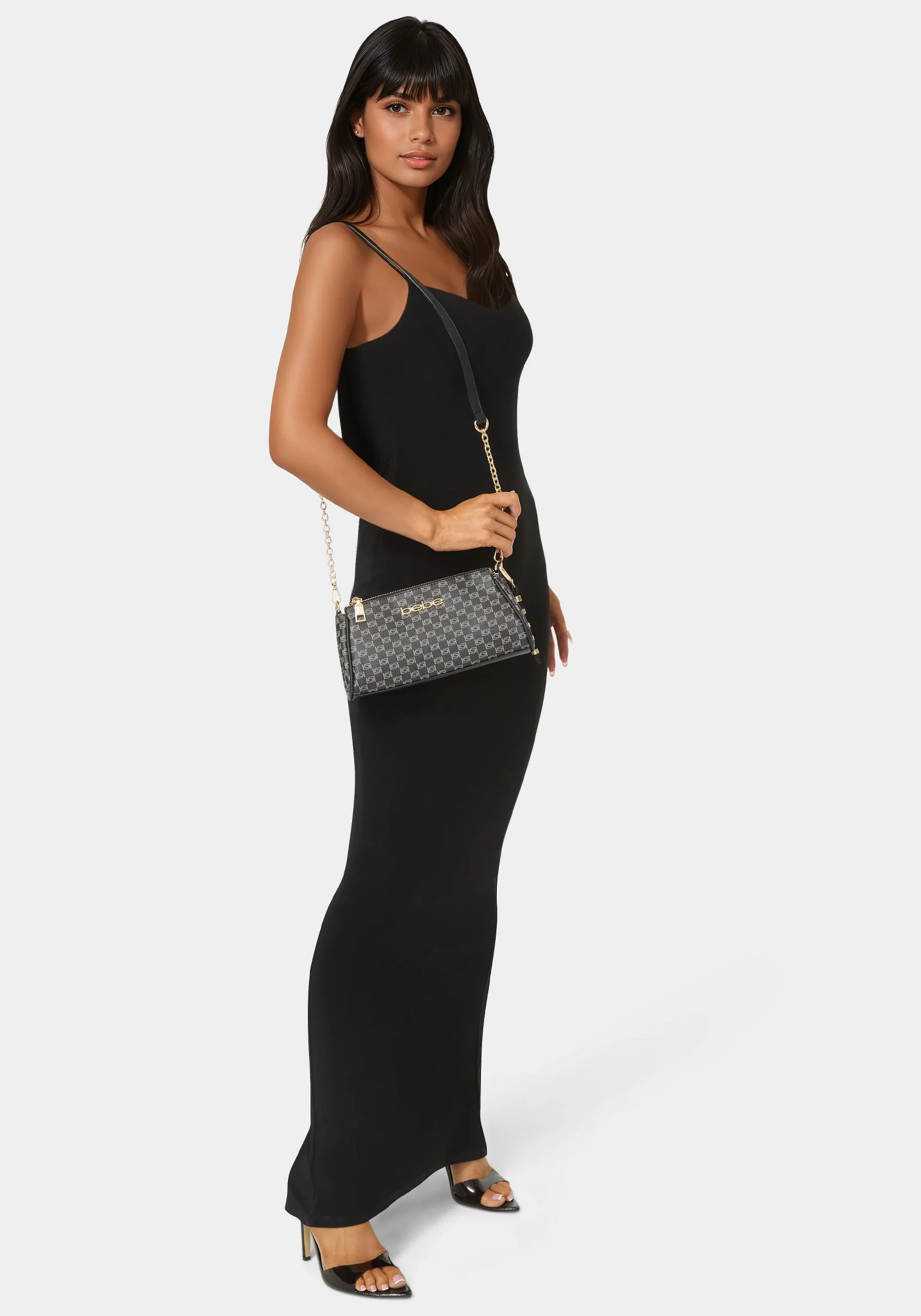 Adela Monogram Baguette Crossbody