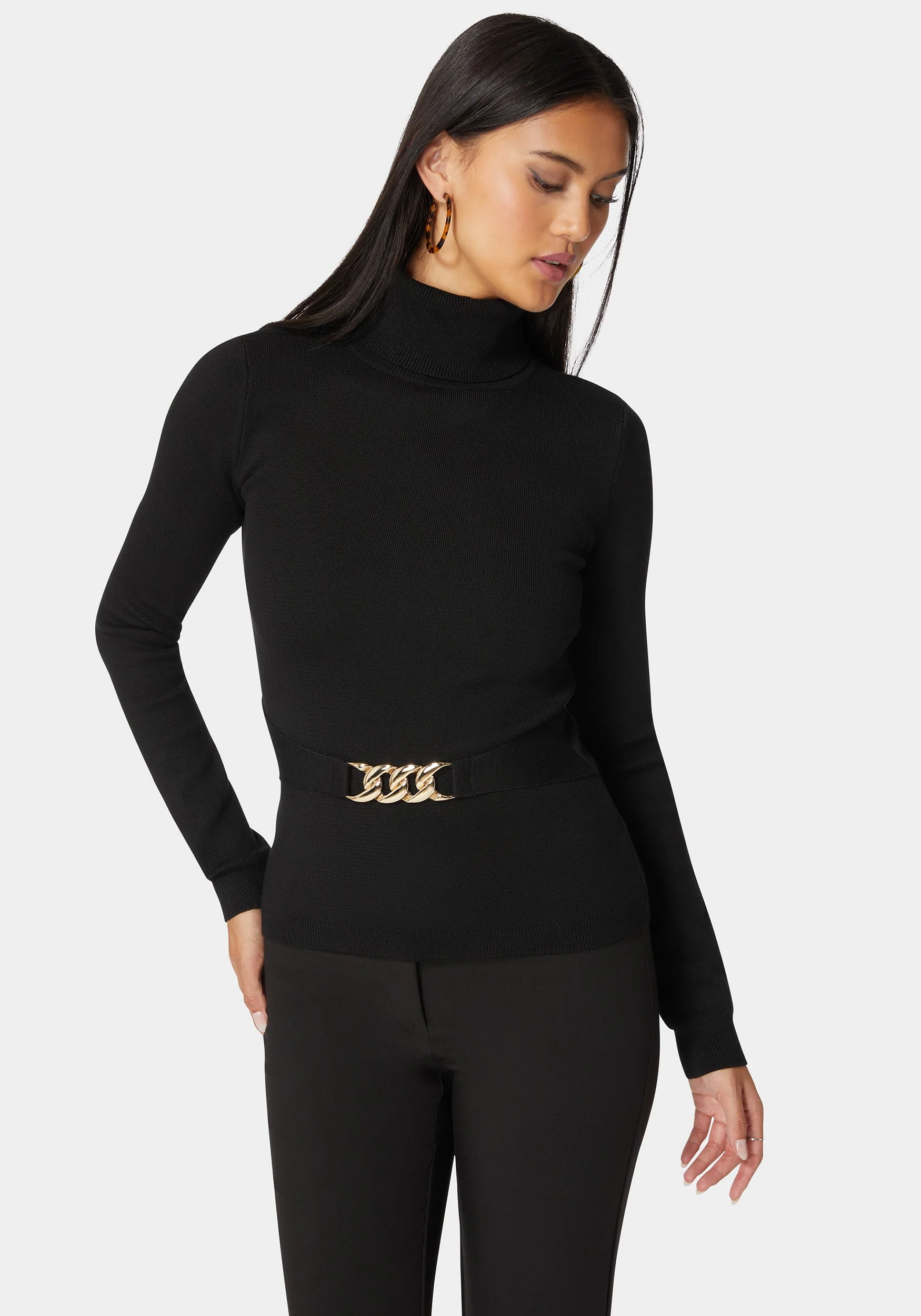 6787-fitted-turtle-neck-ornate-belt-sweater-1.webp Fitted Turtle Neck Ornate Belt Sweater