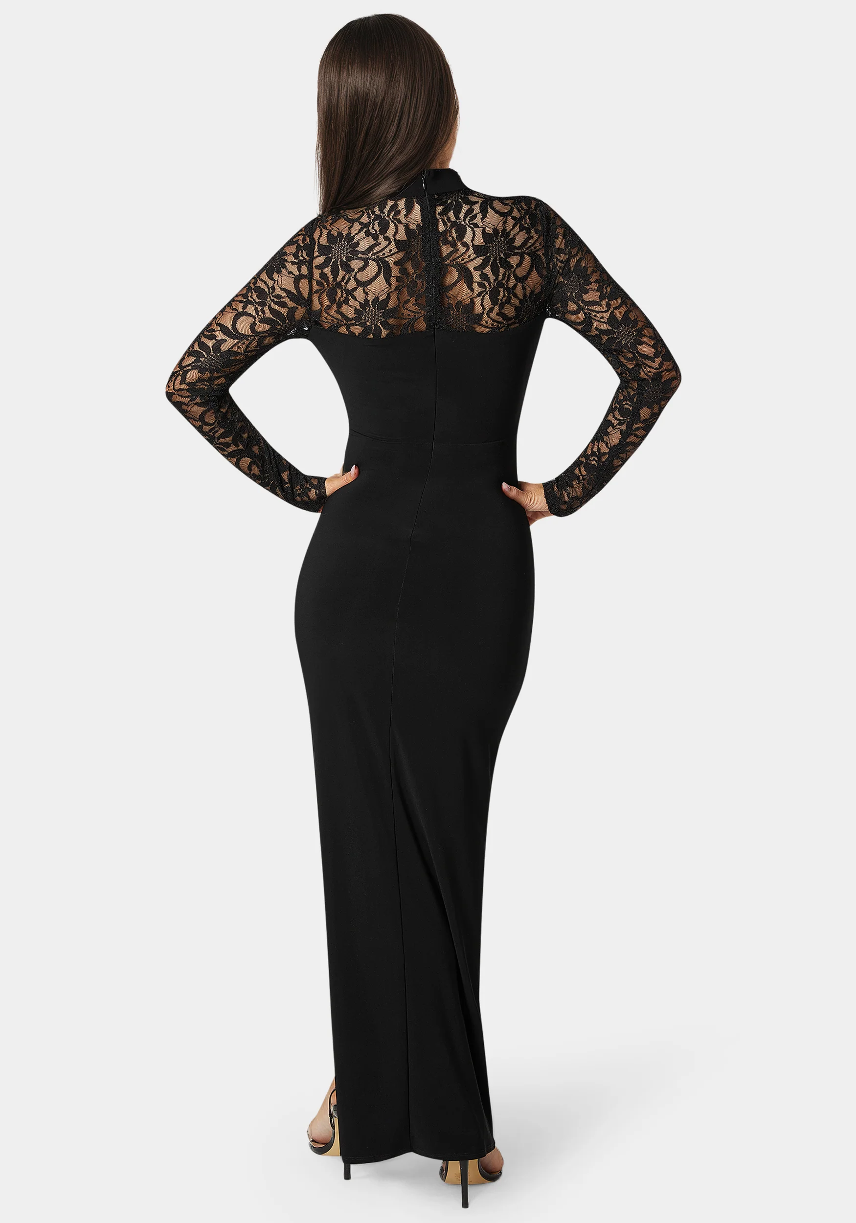 6911-mock-neck-lace-bodice-maxi-dress-4.webp Mock Neck Lace Bodice Maxi Dress