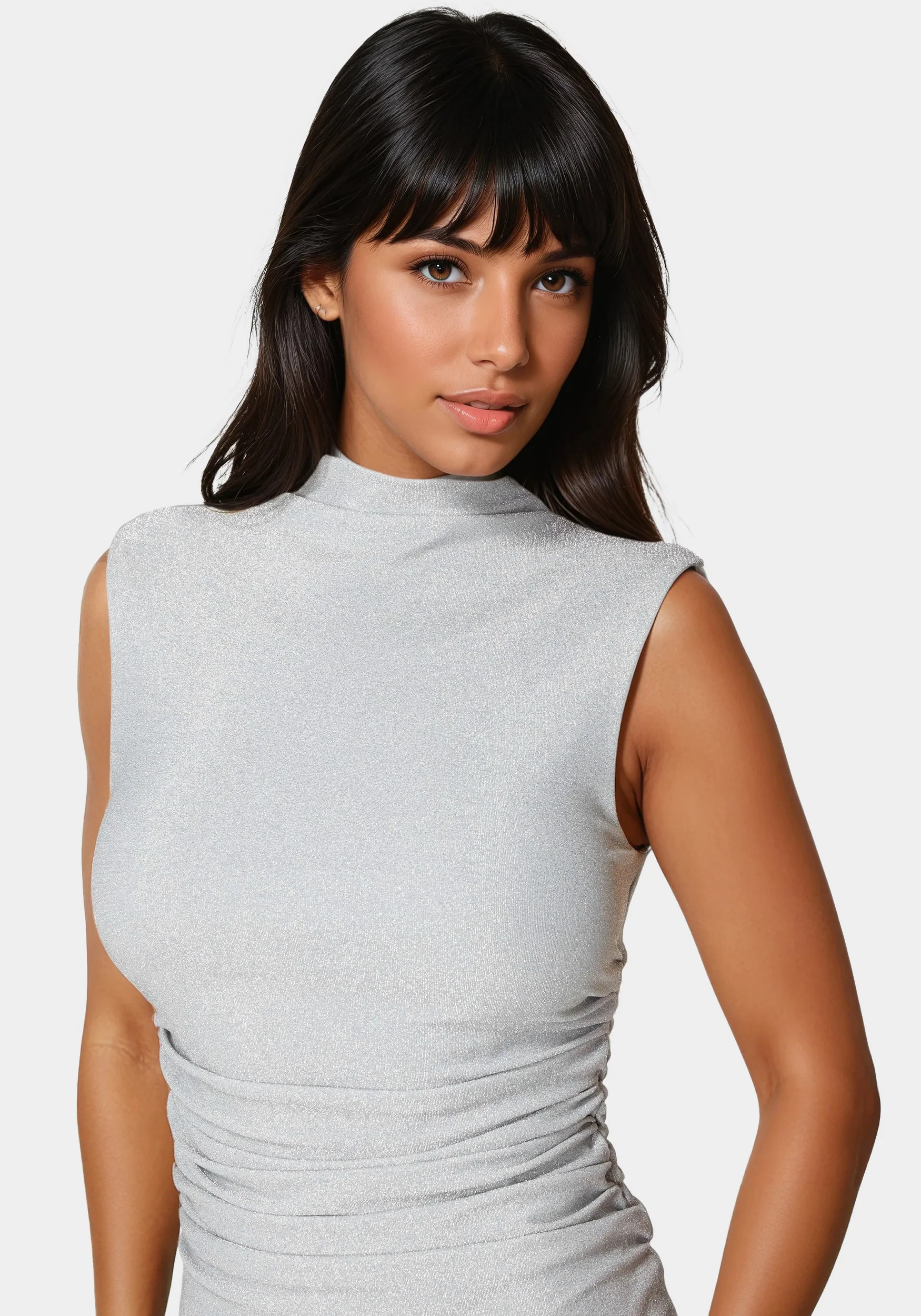7032-milan-metallic-drape-neck-shirred-dress-4.webp Milan Metallic Drape Neck Shirred Dress