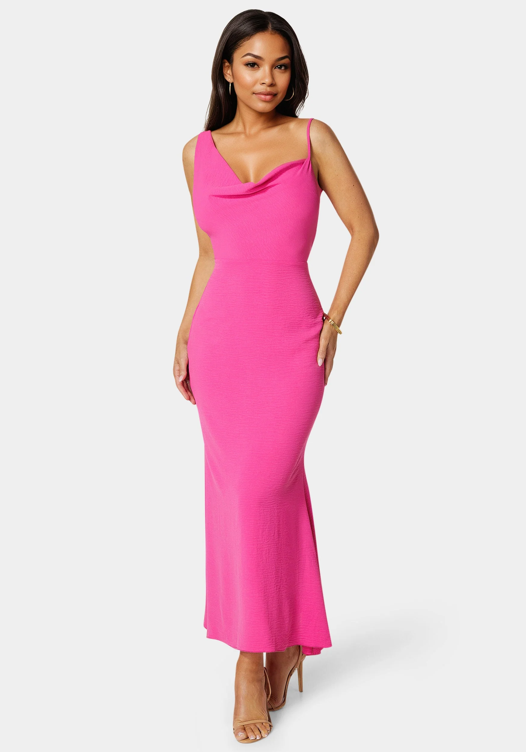 Airflow Cowl Maxi Dress
