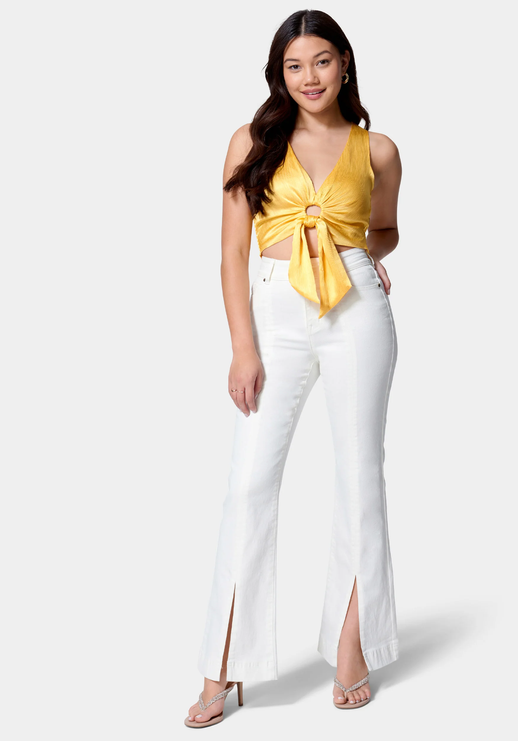 7823-high-waist-front-slit-wide-leg-jeans-2.webp High Waist Front Slit Wide Leg Jeans