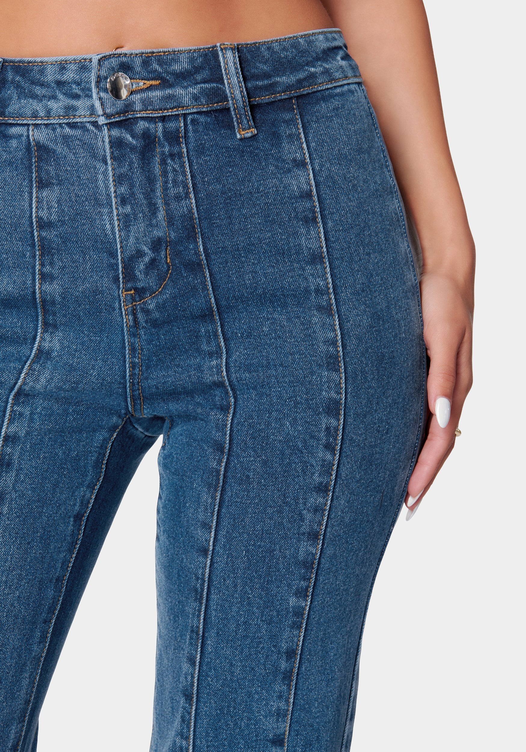 7968-high-waist-flared-denim-jeans-4.jpg High Waist Flared Denim Jeans