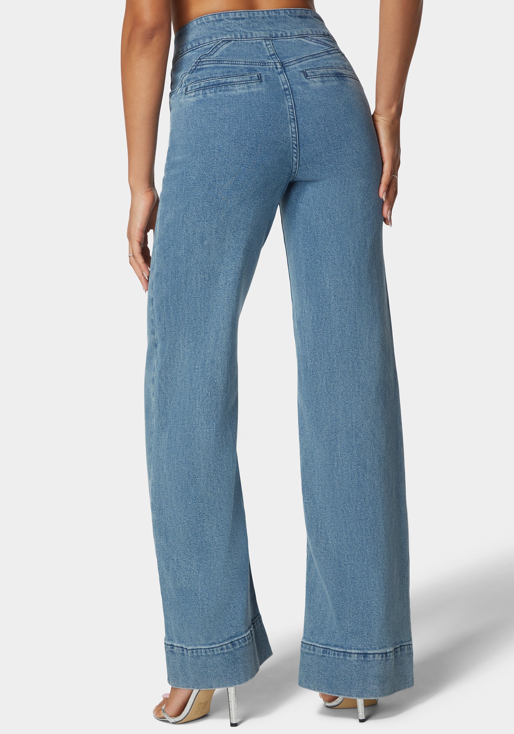 8074-high-waist-seam-detail-ultra-wide-leg-jeans-3.jpg High Waist Seam Detail Ultra Wide Leg Jeans