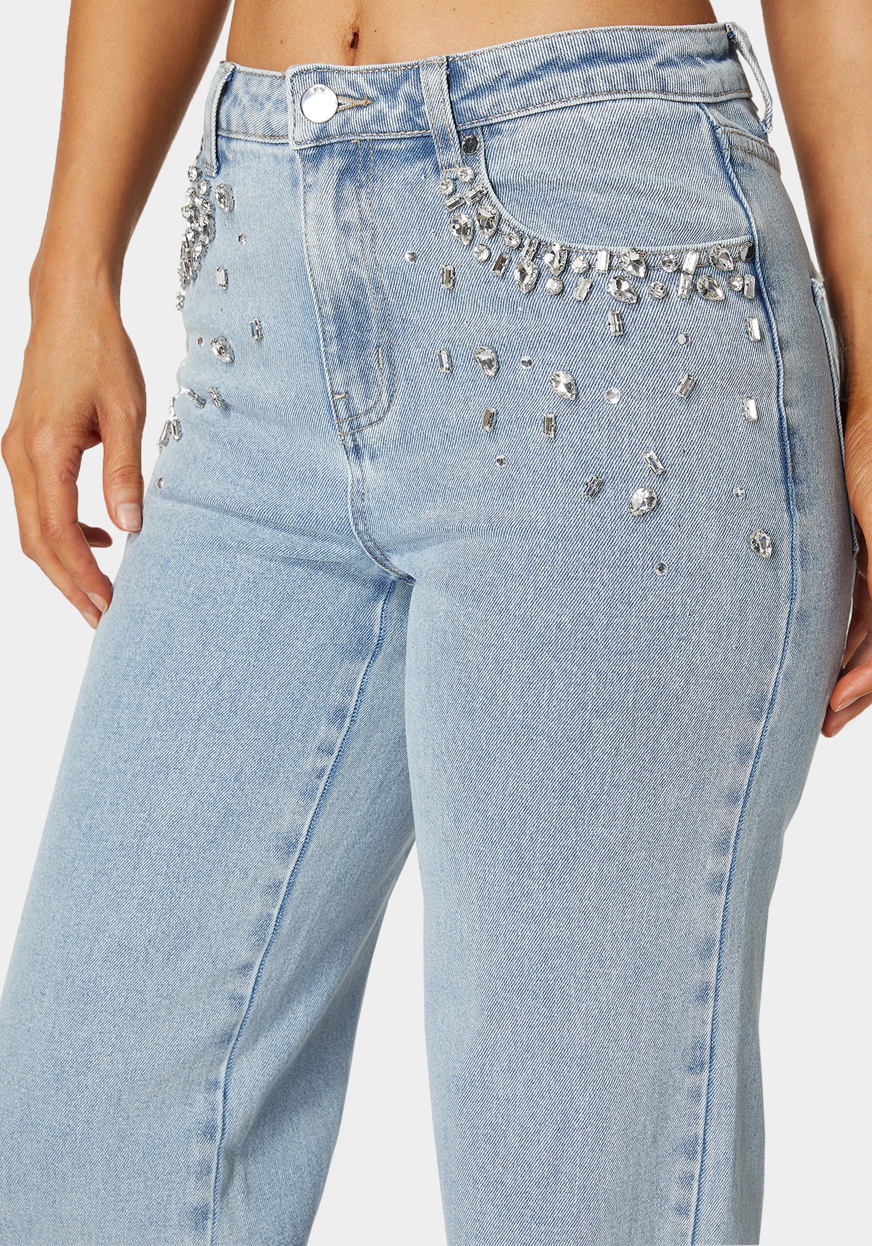 8434-high-waist-embellished-wide-leg-jeans-3.jpg High Waist Embellished Wide Leg Jeans