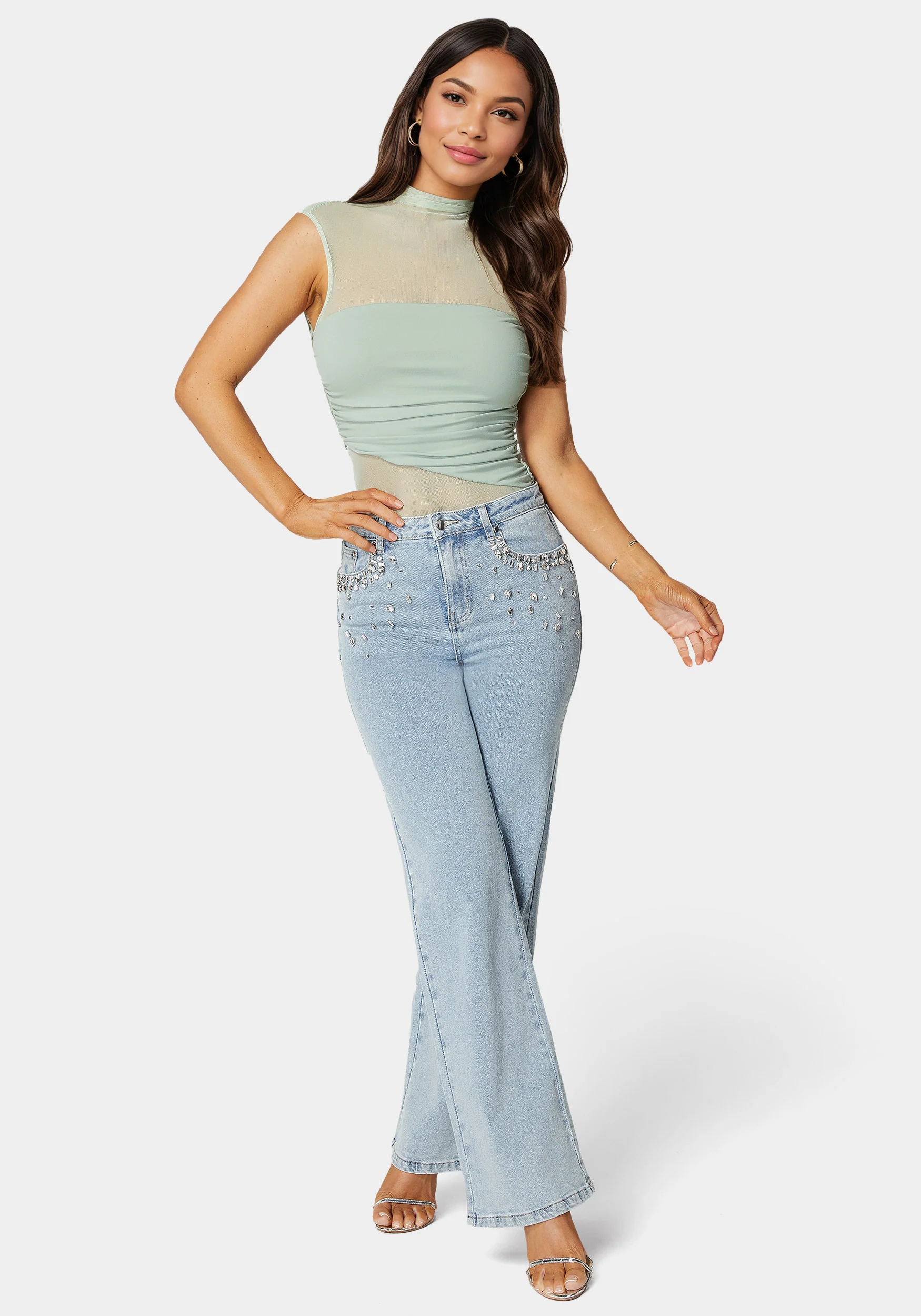 8434-high-waist-embellished-wide-leg-jeans-4.webp High Waist Embellished Wide Leg Jeans