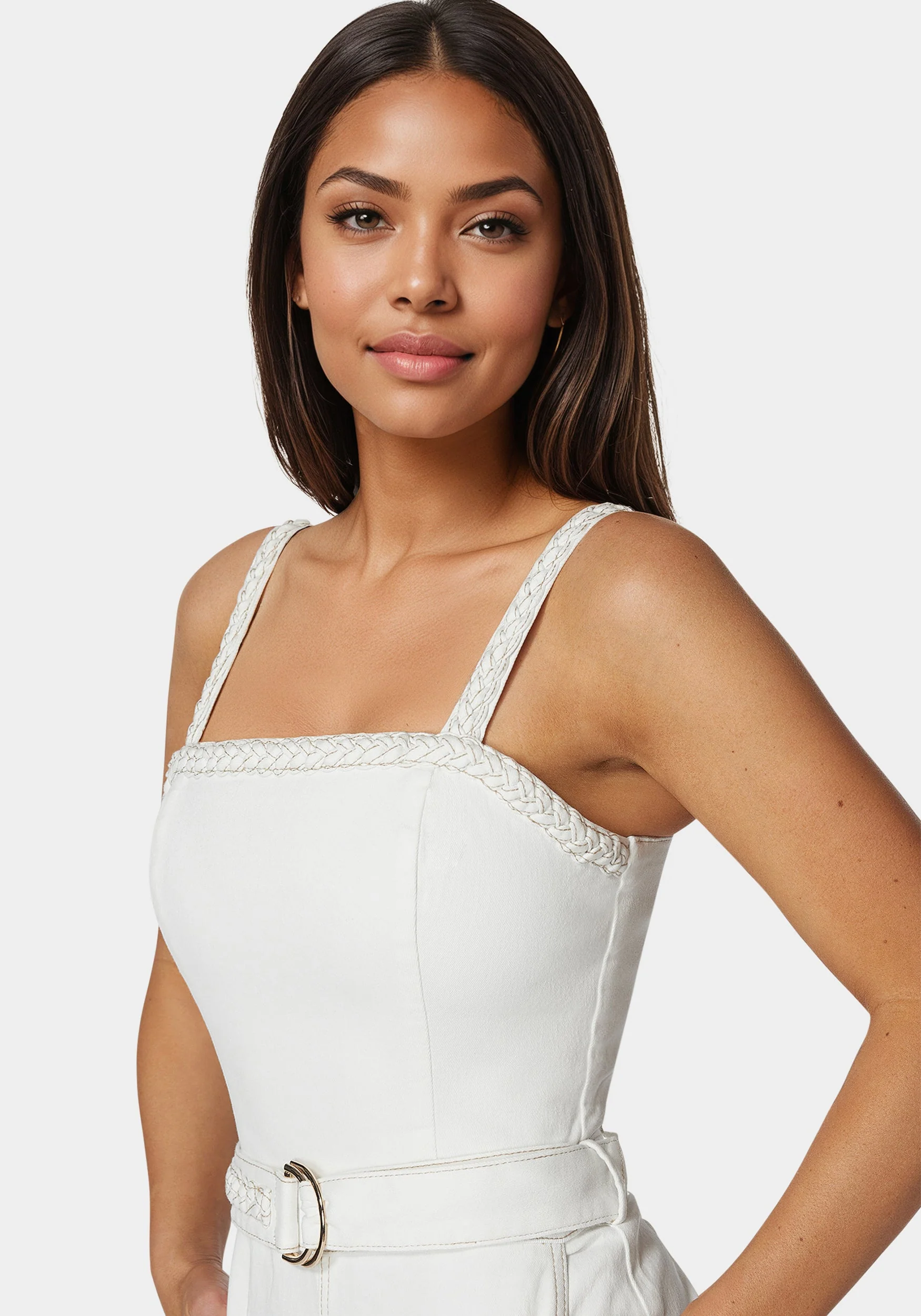 9110-white-braided-wide-leg-denim-jumpsuit-4.webp White Braided Wide Leg Denim Jumpsuit