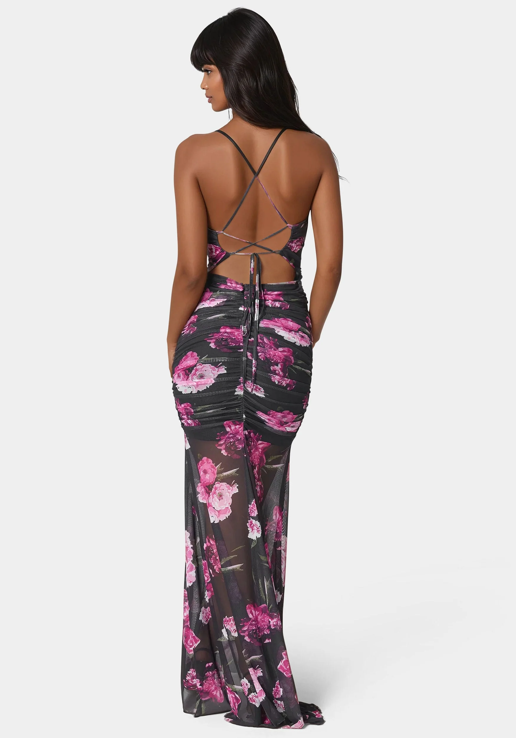 9274-twist-front-mermaid-mesh-gown-3.webp Twist Front Mermaid Mesh Gown