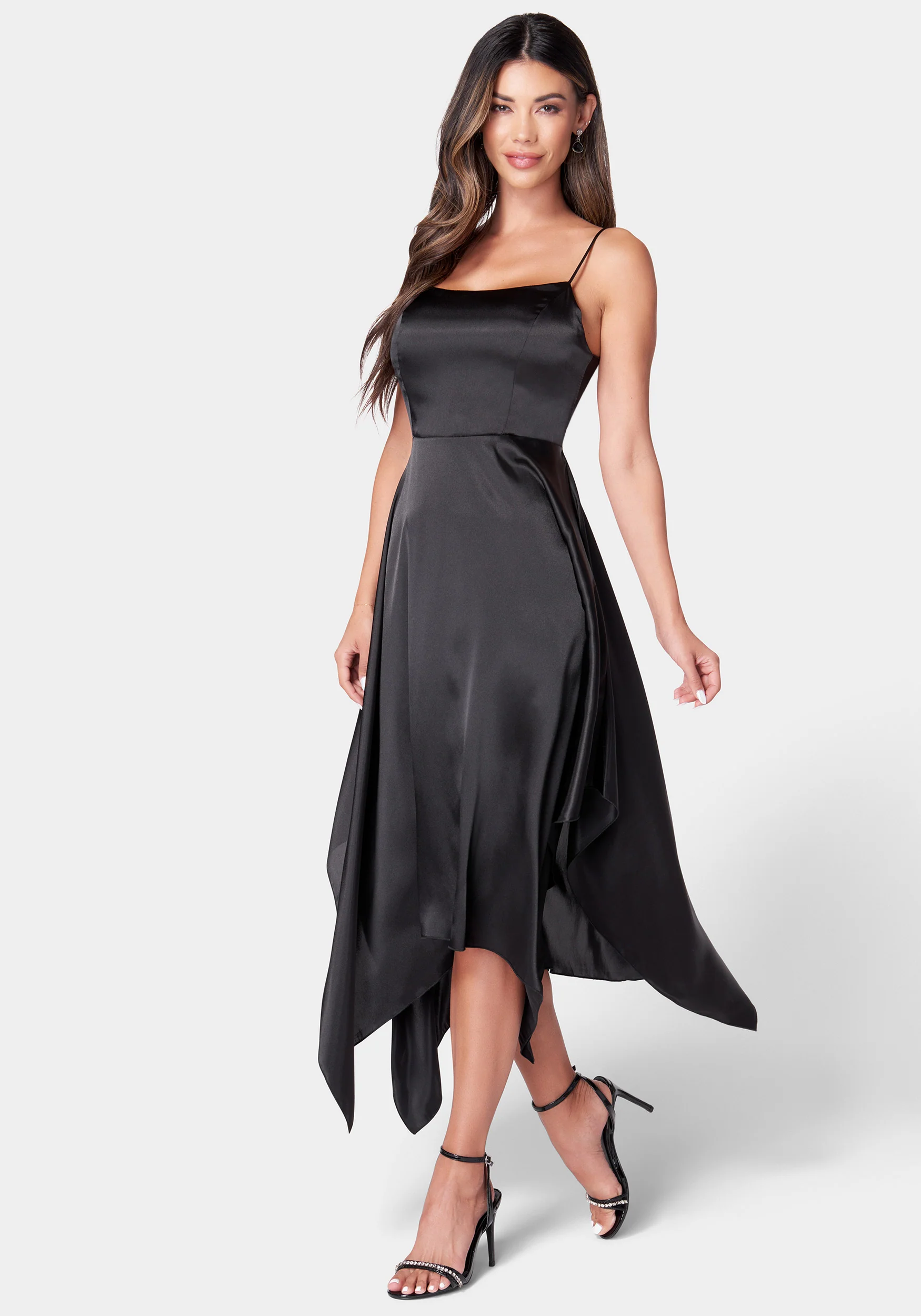 9412-solid-satin-sharkbite-dress-2.webp Solid Satin Sharkbite Dress